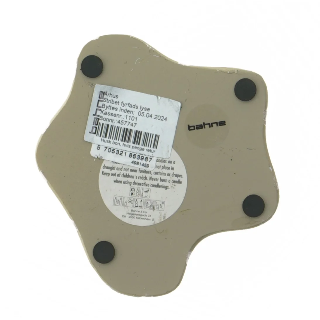 Stager til fyrfadslys fra Bahne (str. 12 cm)