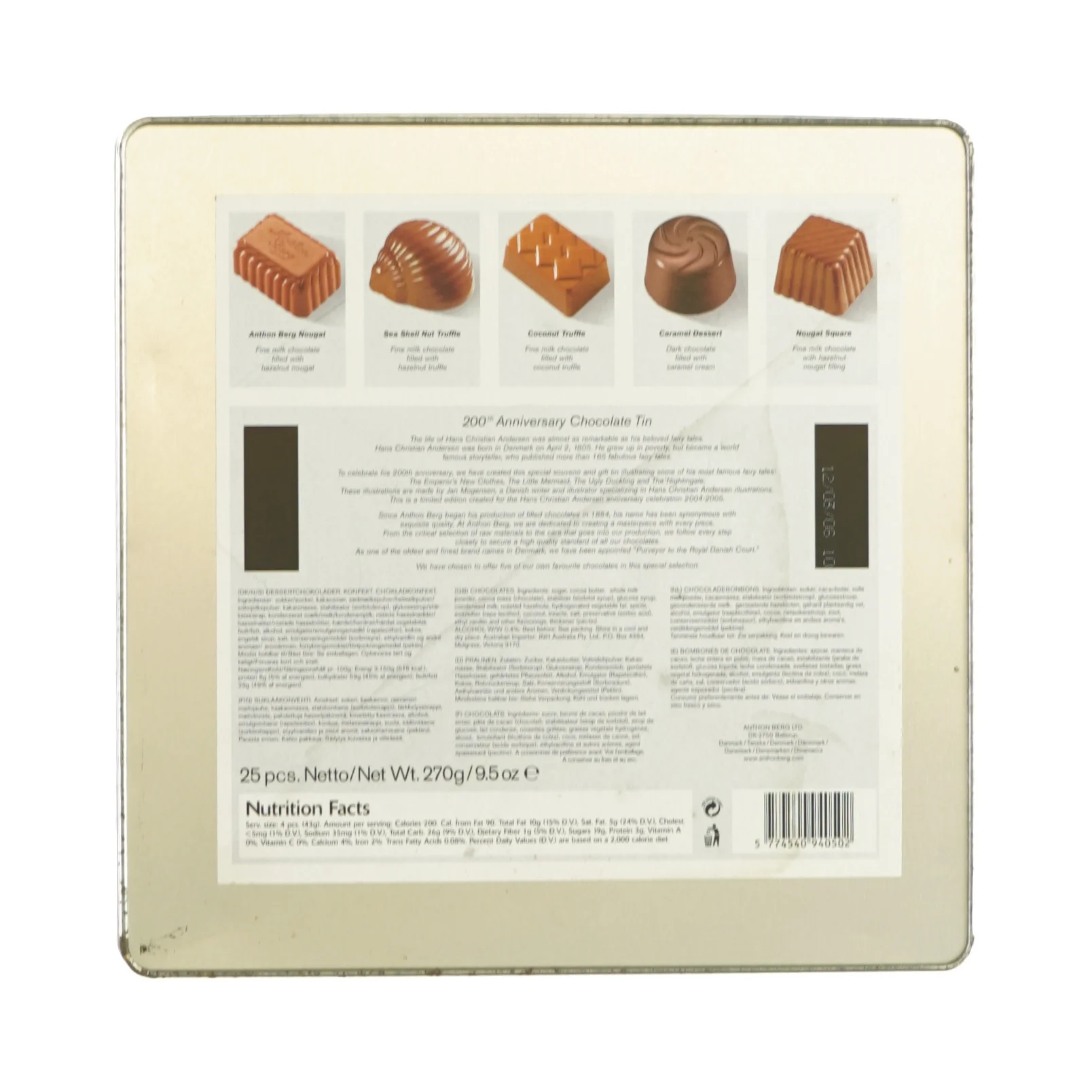 Anthon Berg tin æske