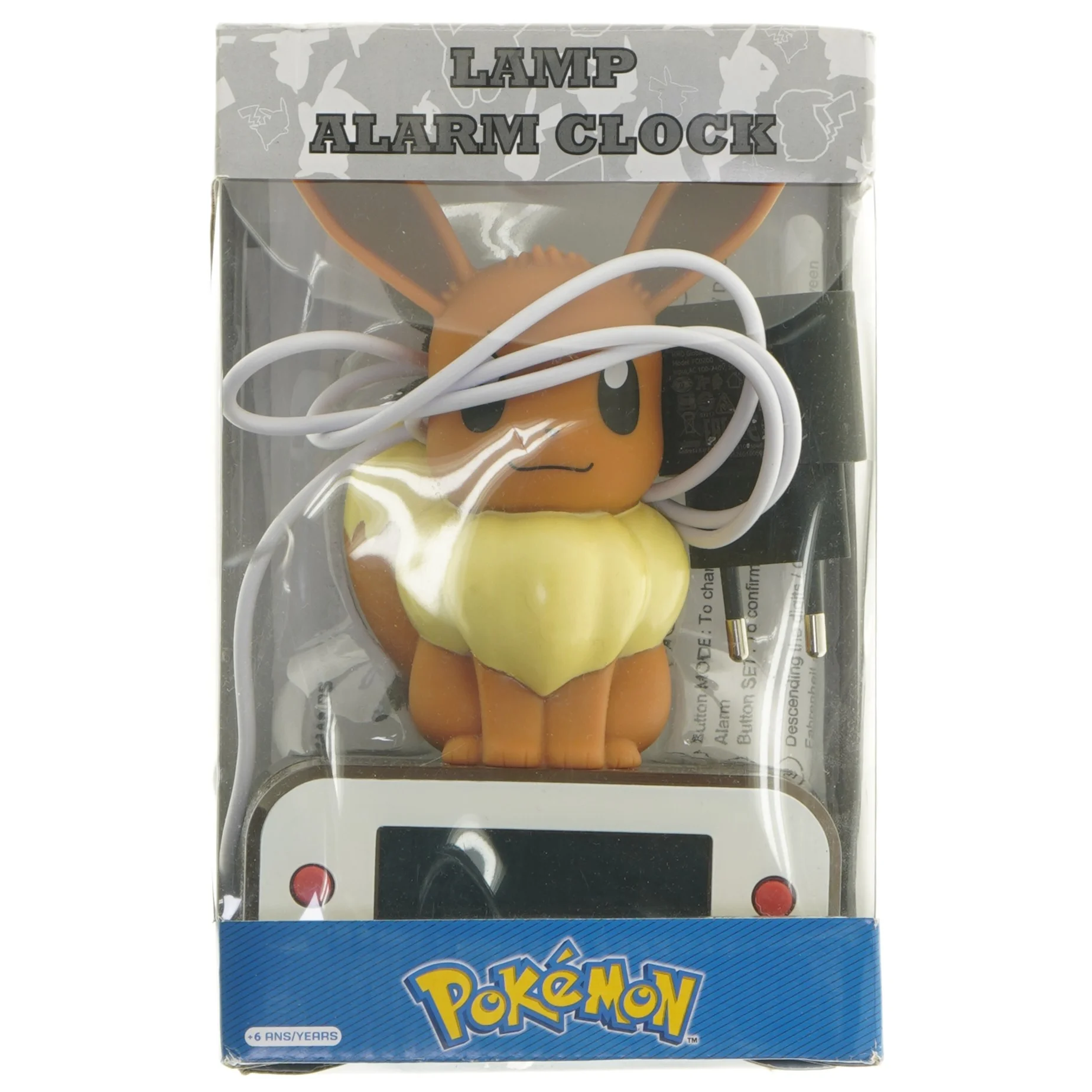 Eevee lamp alarm clock fra Pokemon (str. 20 cm)
