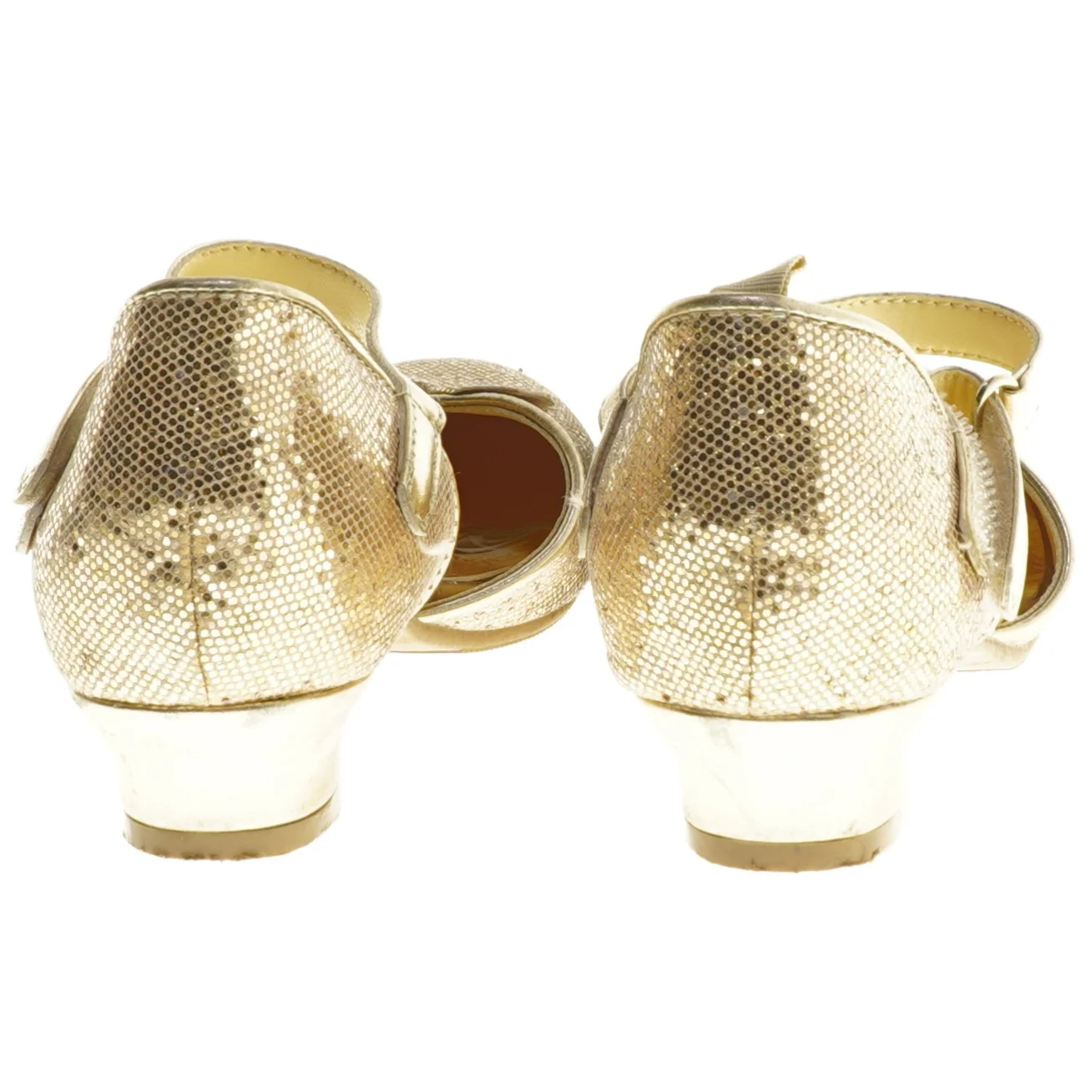 Guld sko med rem, str. 32 fra Disney (str. 32 )