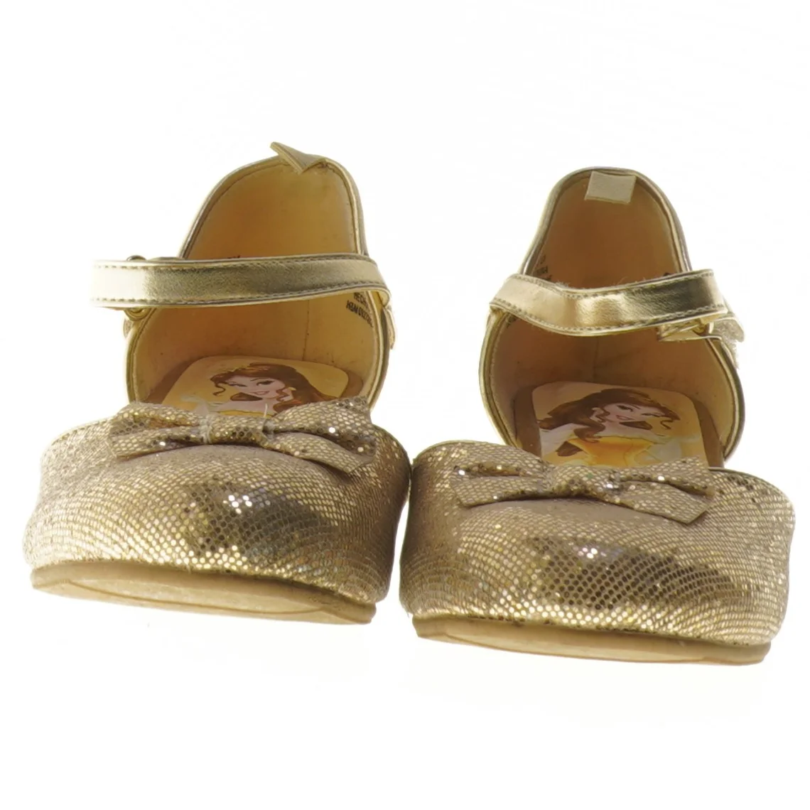 Guld sko med rem, str. 32 fra Disney (str. 32 )