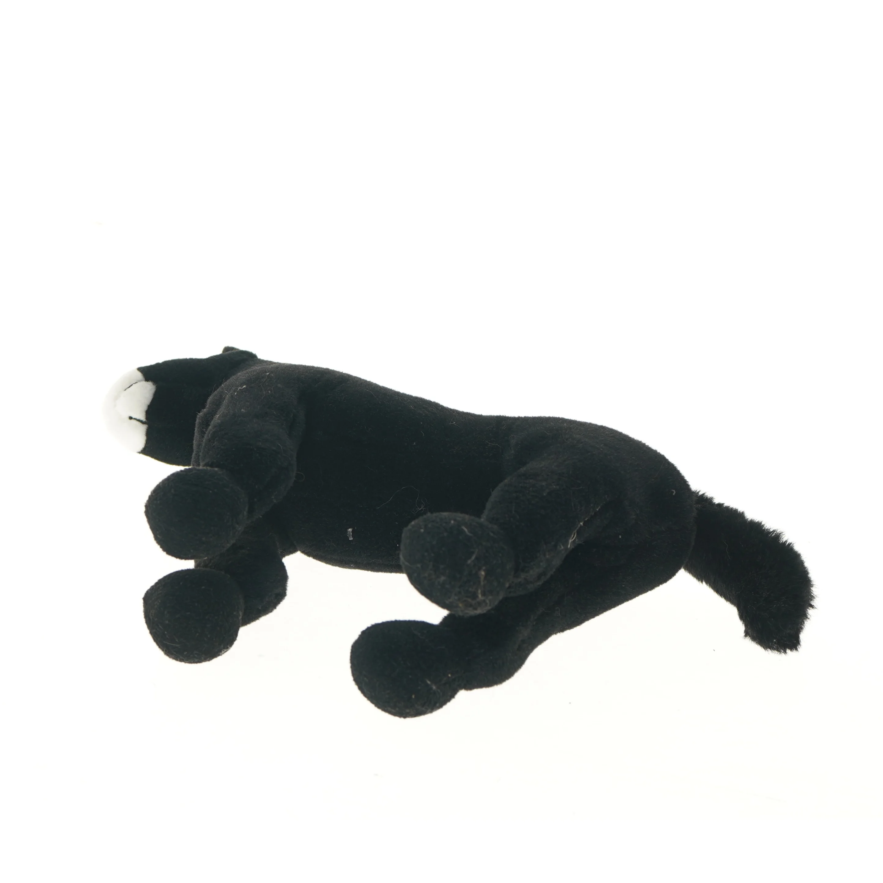 Sort plys hest (str. 40 cm)