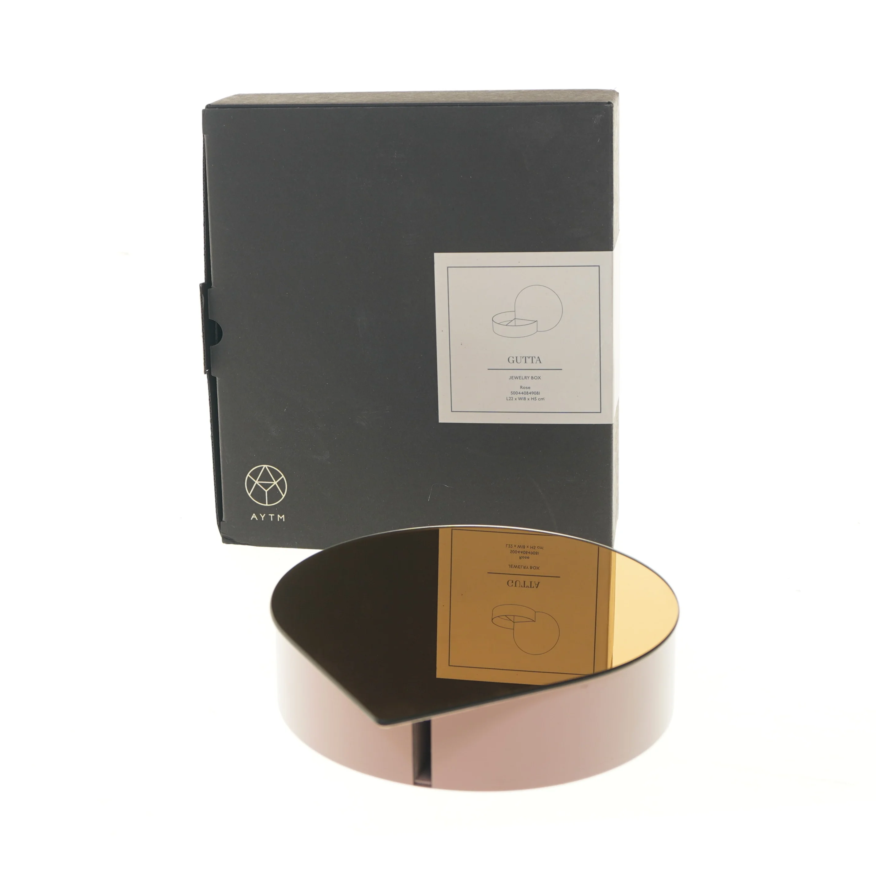 Aytm Gutta smykkeskrin fra AYTM (str. Ø 18x5 cm)