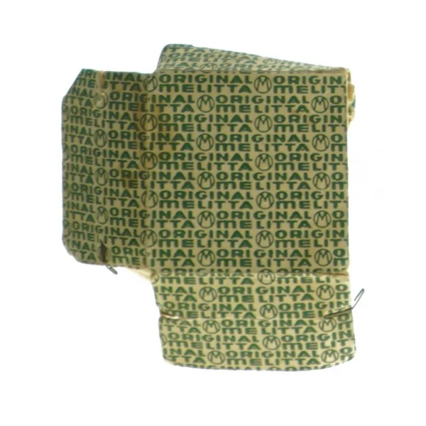 Gammel kaffefiltreringspakke (str. 6 cm)