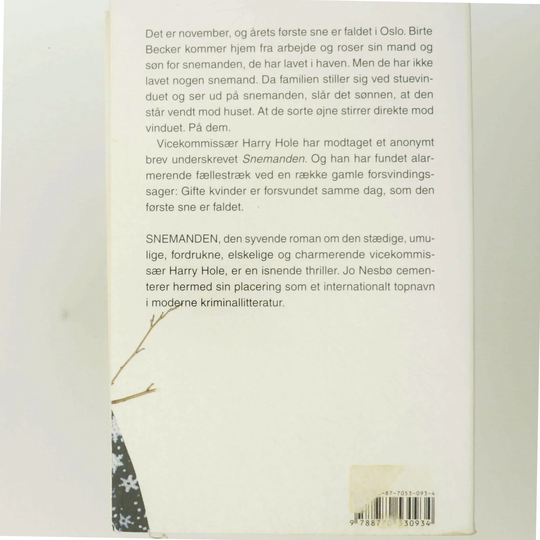 Snemanden af Jo Nesbø (Bog)