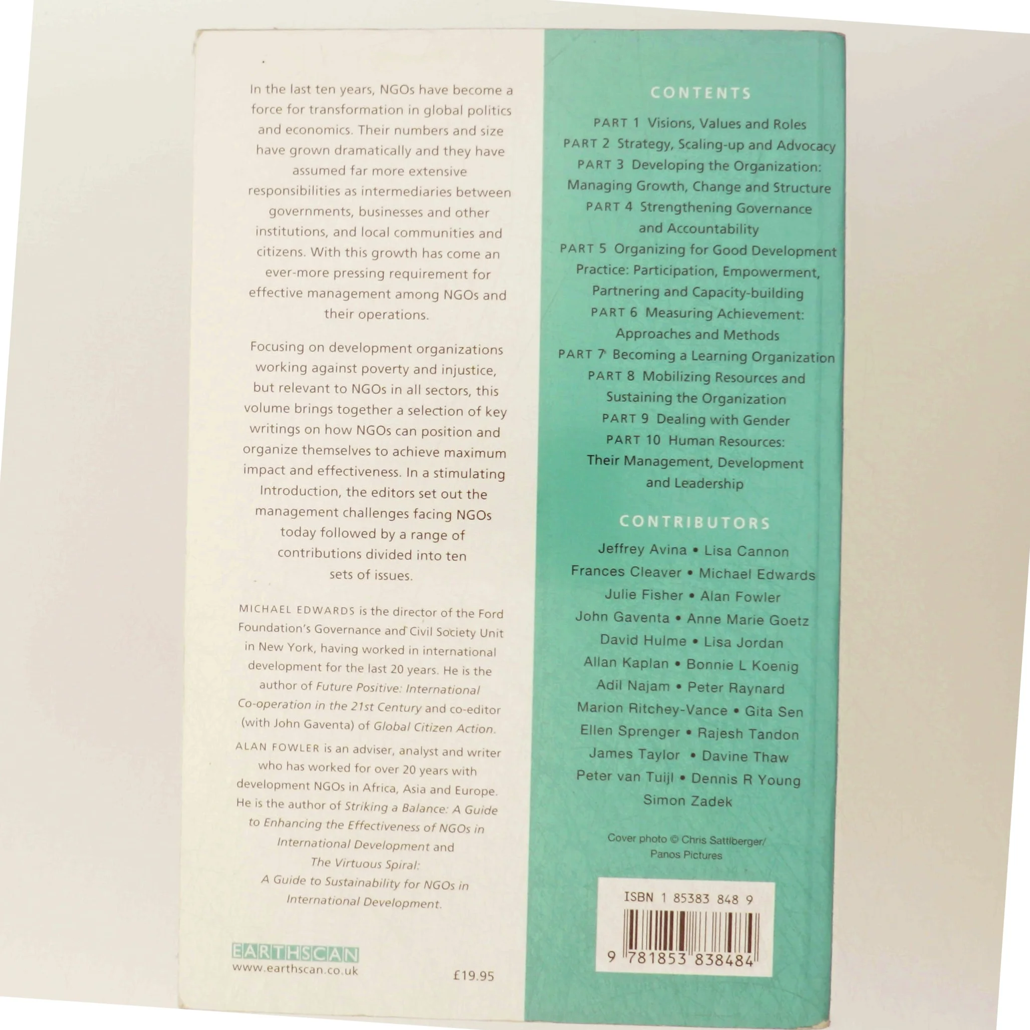 The Earthscan reader on NGO management (Bog)