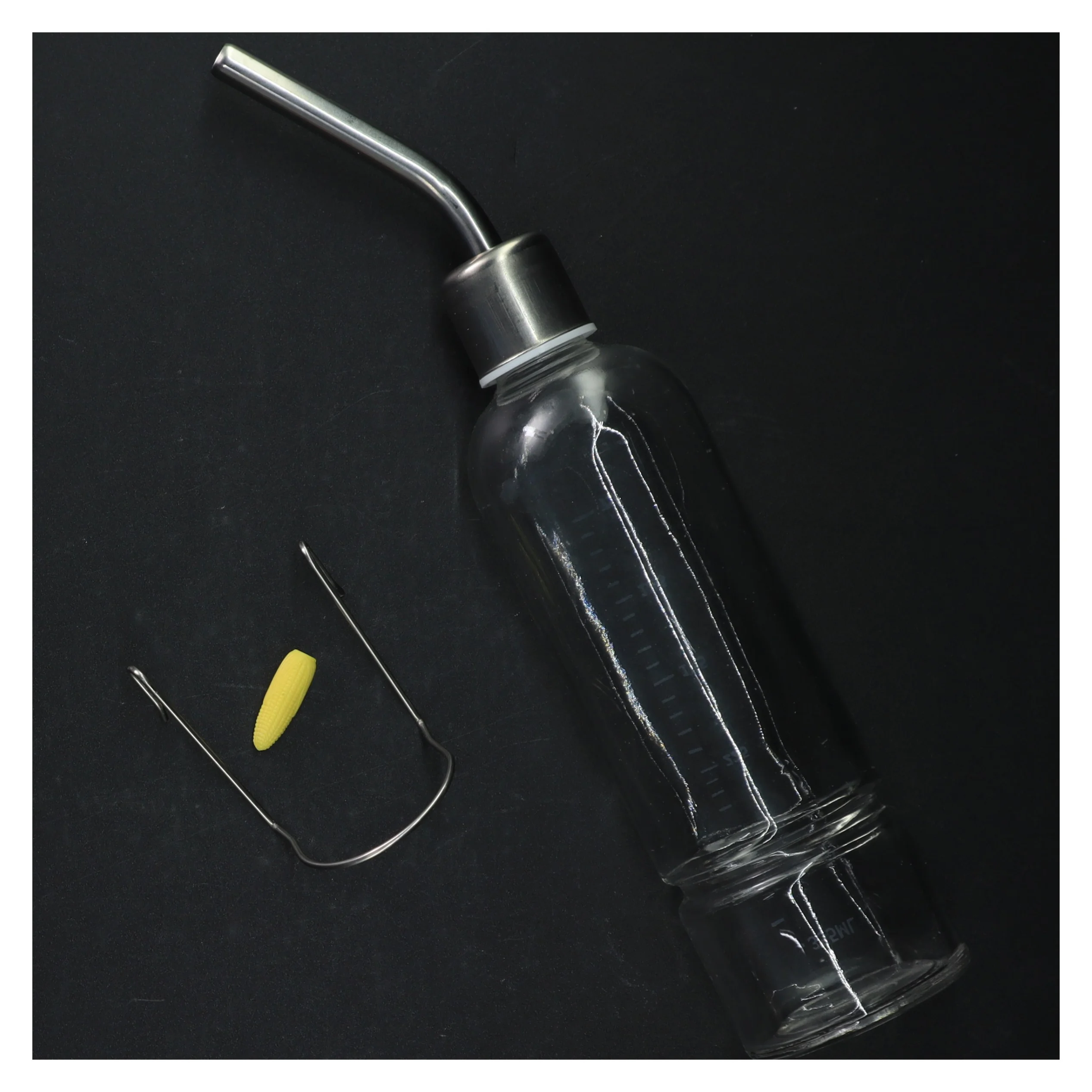 Vandflaske af glas til kaniner (str. 355 mililiter)