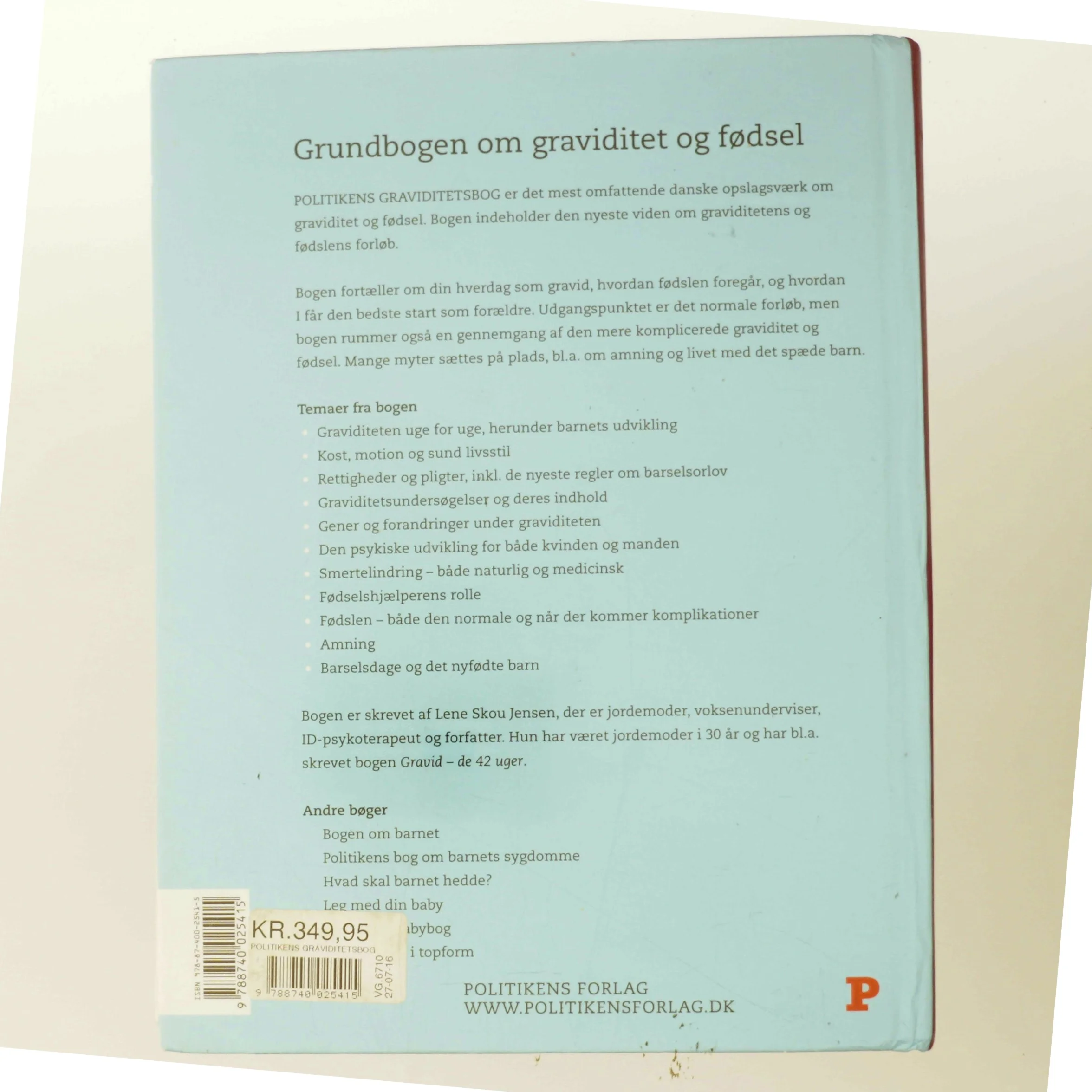 Politikens graviditetsbog af Lene Skou Jensen (Bog)