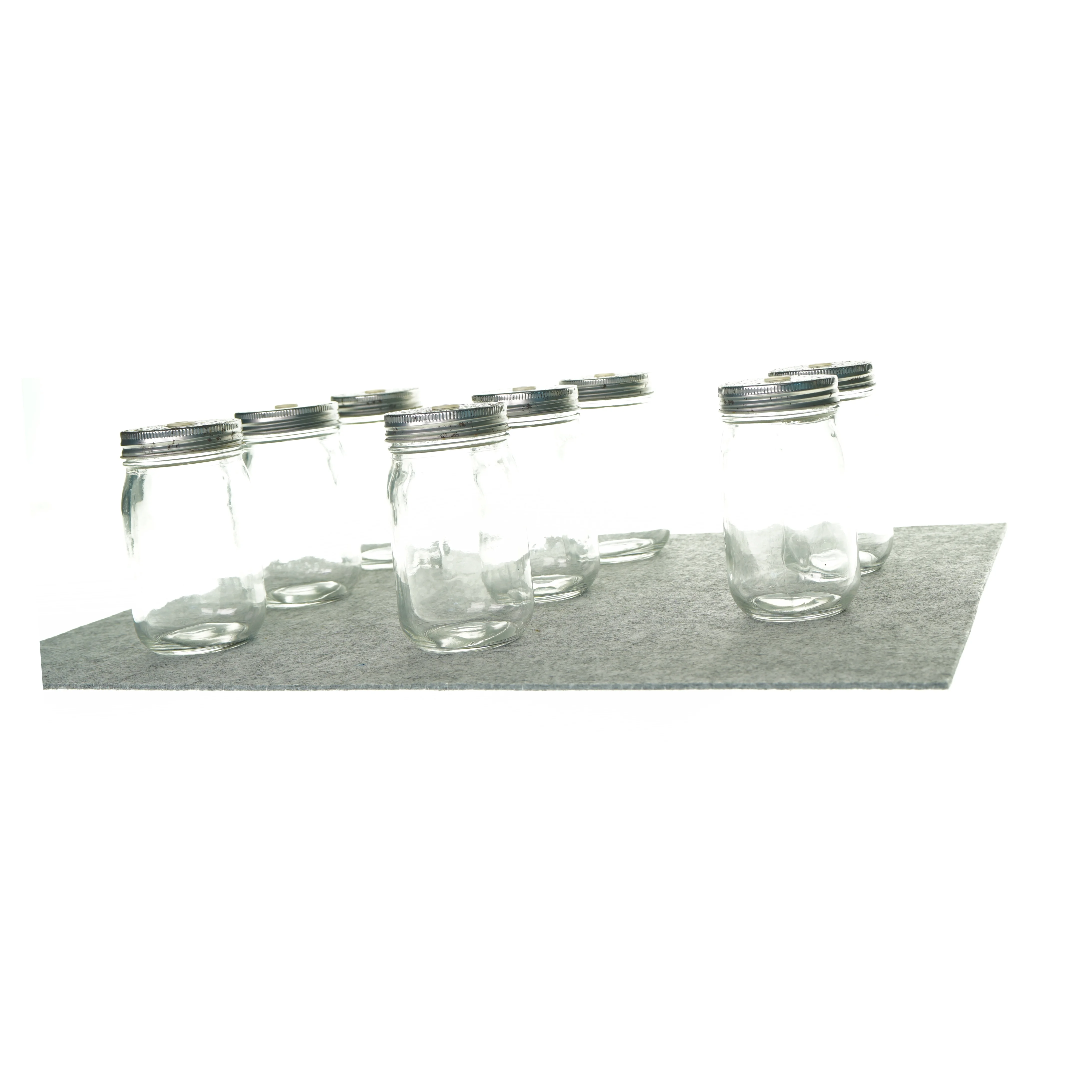 Drikkeglas med låg til sugerør