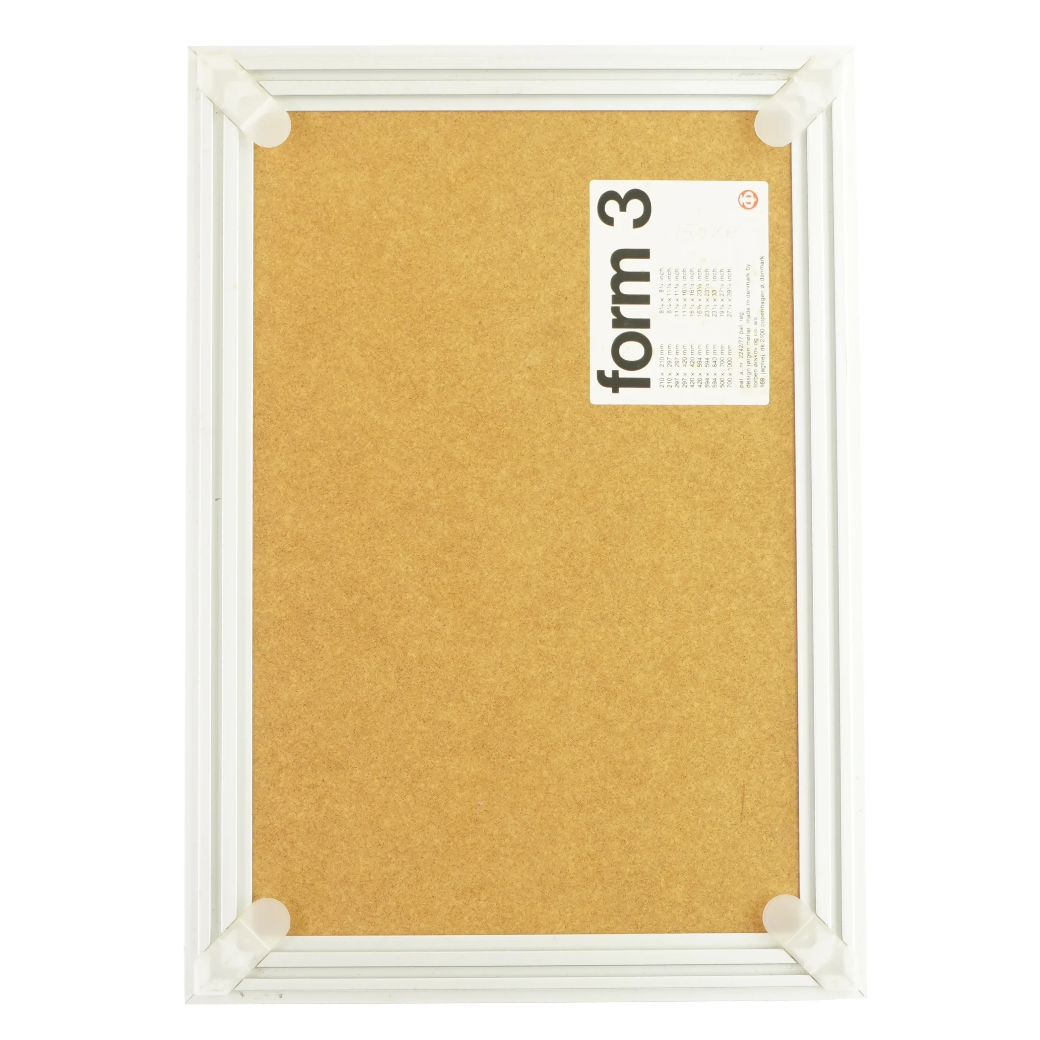 Linoleumstryk i ramme