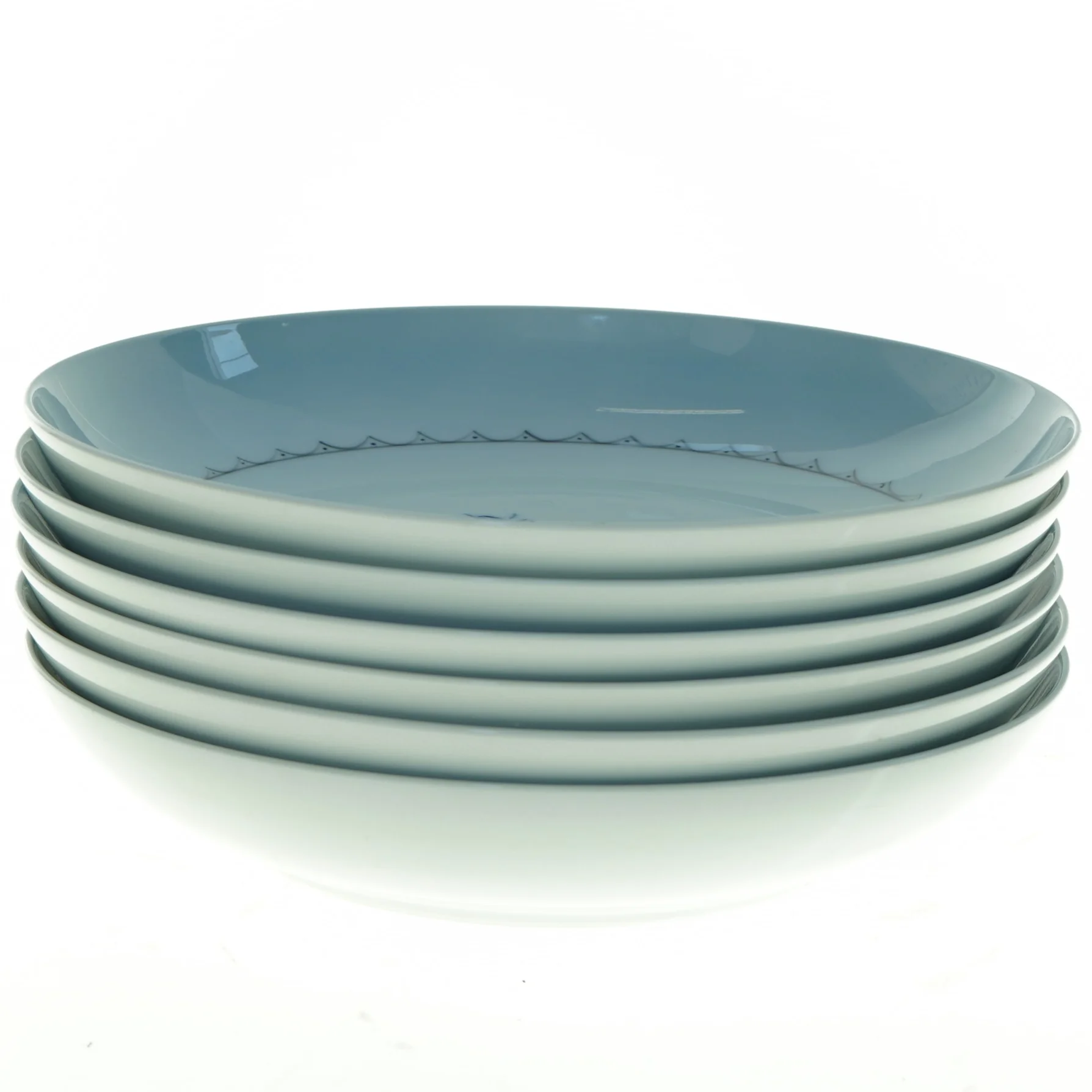 Porcelænsmiddagstallerkener fra Bing Og Grøndahl (str. Diameter 20,5 cm)