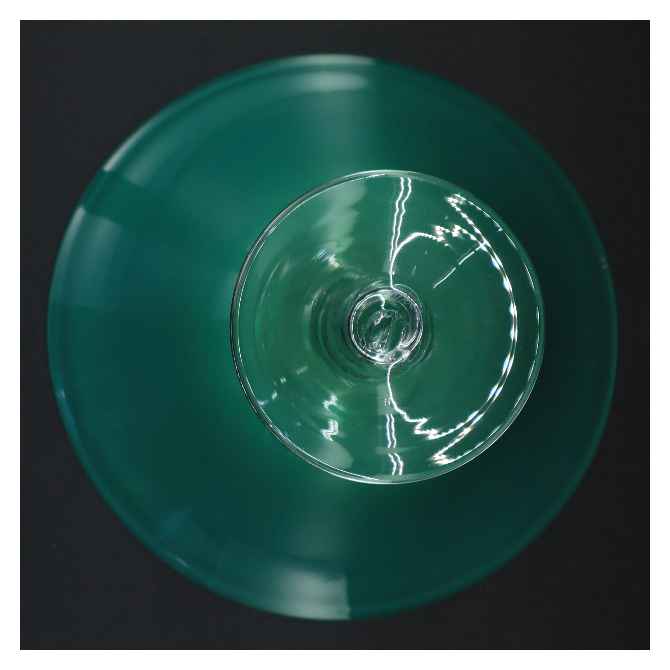 Grøn Glasopsats (str. 20 x 22 cm)