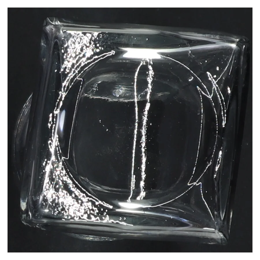 Hyacintglas i klart glas (str. 16 x 7 x 7 cm)