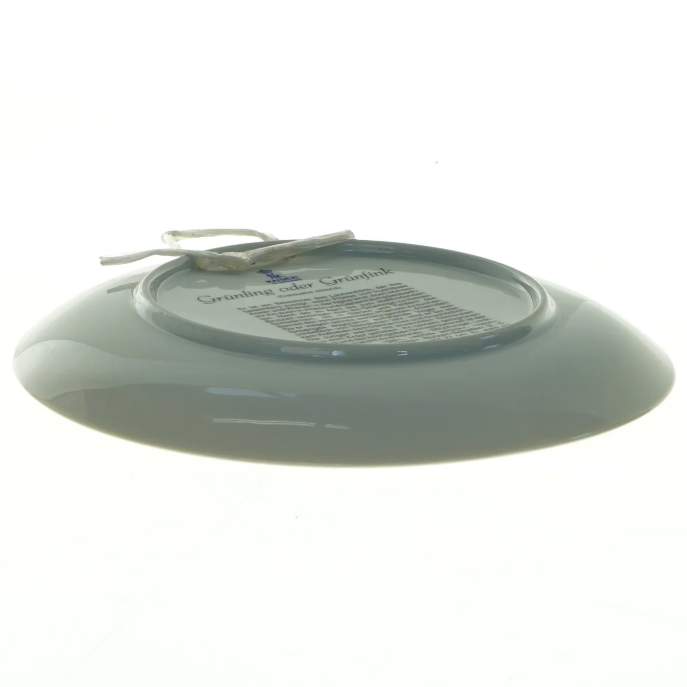 Dekorativ porcelænstallerken med fuglemotiv fra Kaiser (str. Diameter, 20 cm)