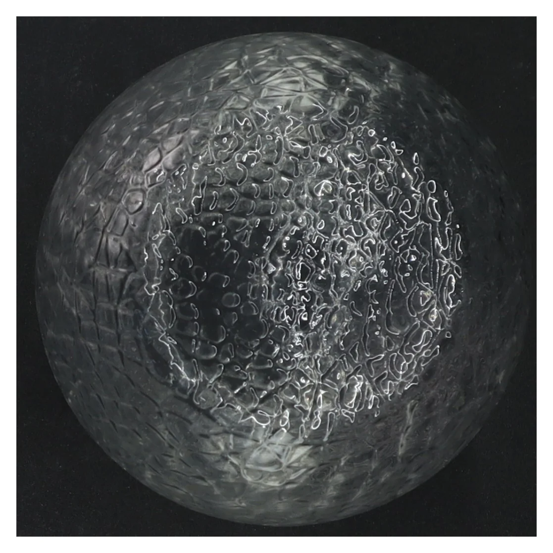 Hyacintglas med boblestruktur (str. 12 x 10 cm)