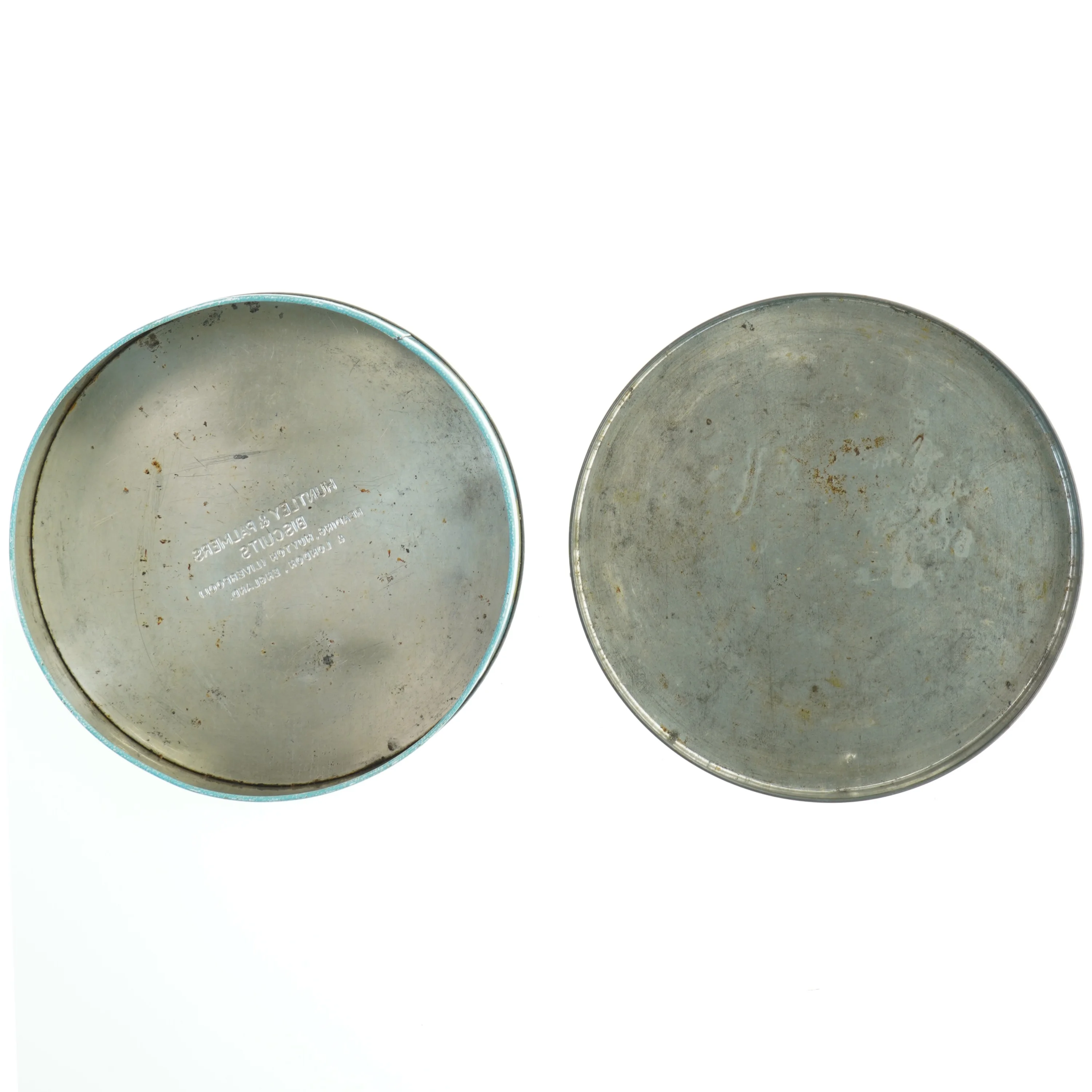 Vintage Huntley & Palmers kagedåse (str. Ø 21 cm)