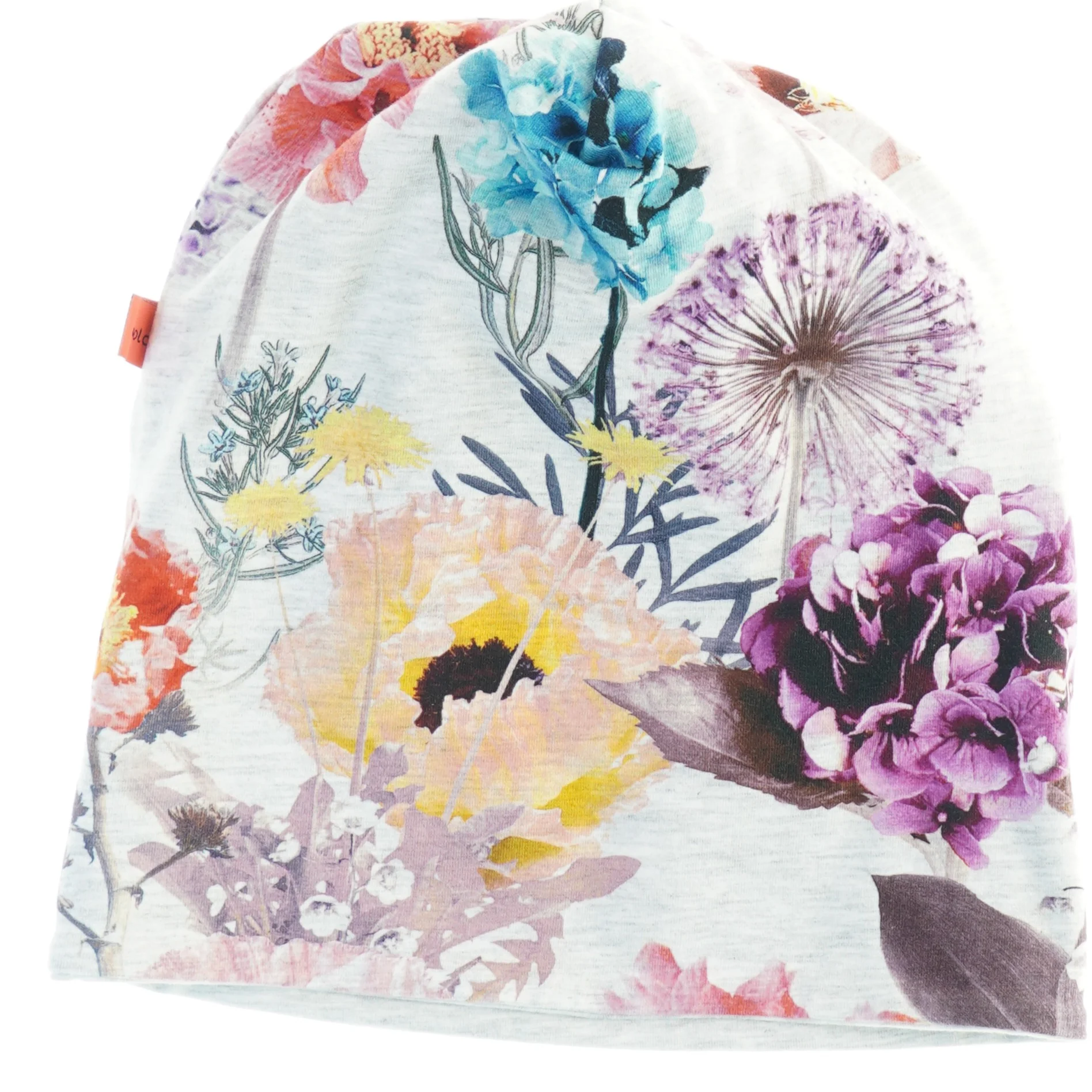 Farverig blomstret hue fra Molo (str. 3-5)