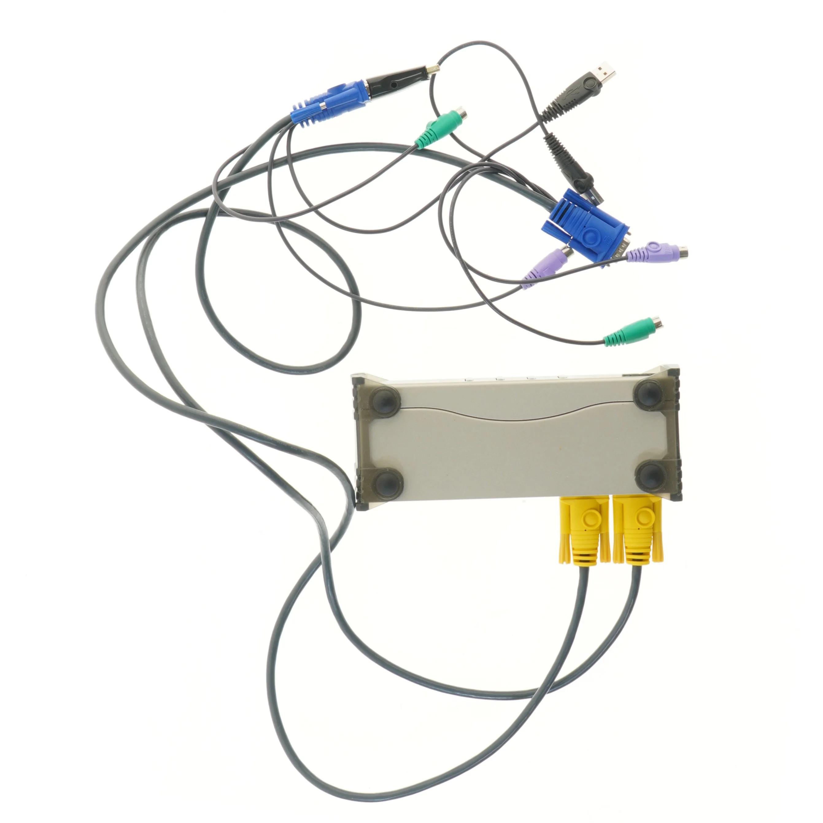 Aten KVM-switch med kabler fra Aten (str. 21x9 cm)