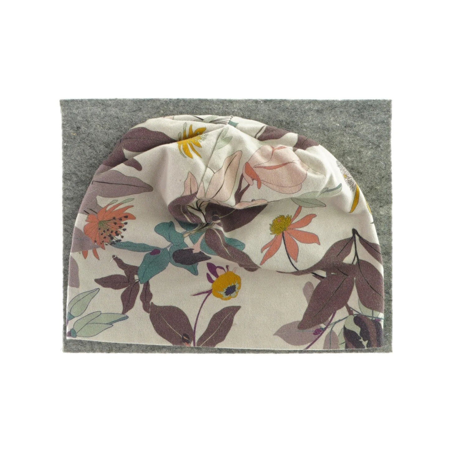 Hue med blomsterprint