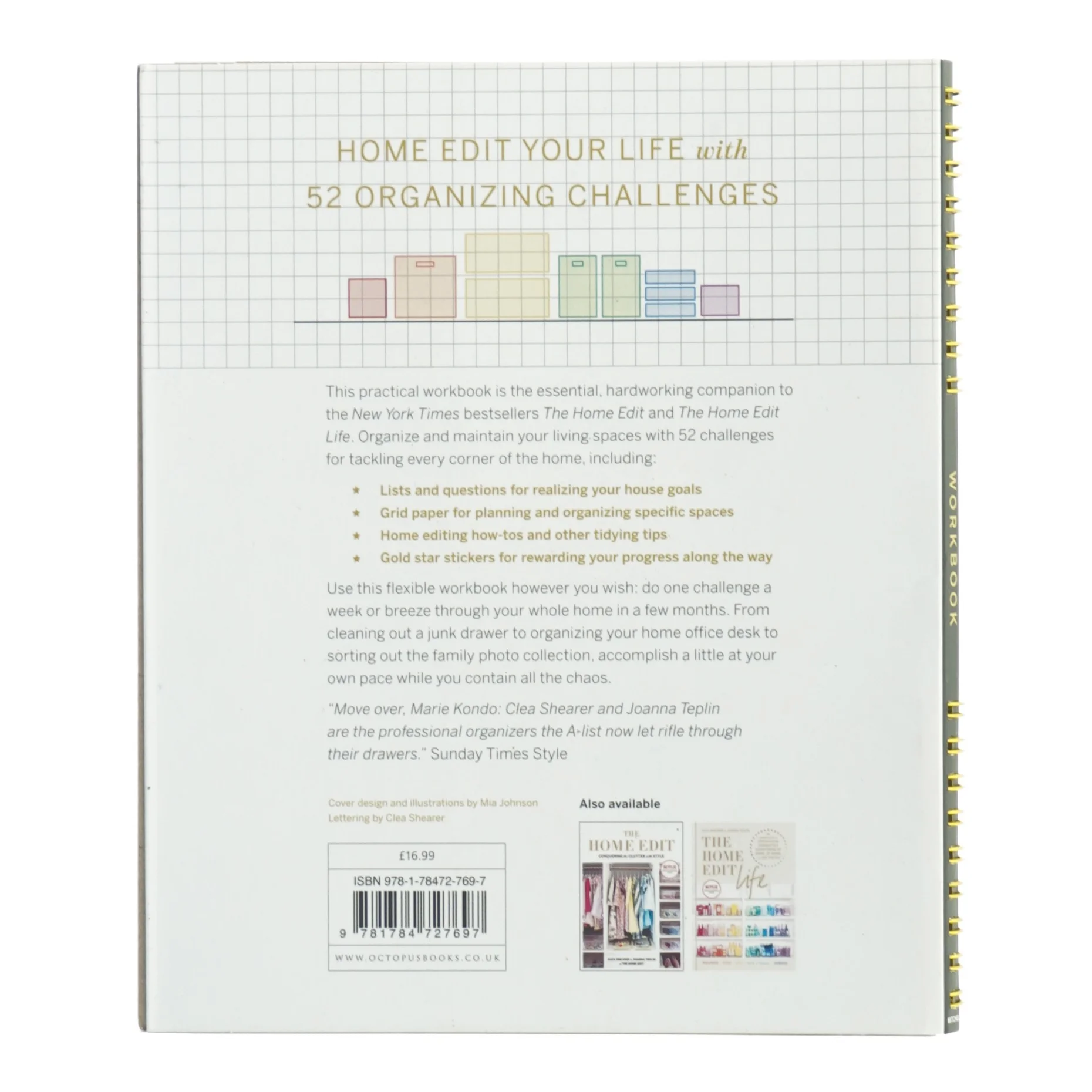 The Home Edit Workbook fra Octopus Books (str. 23 x. 19 cm) (Bog)