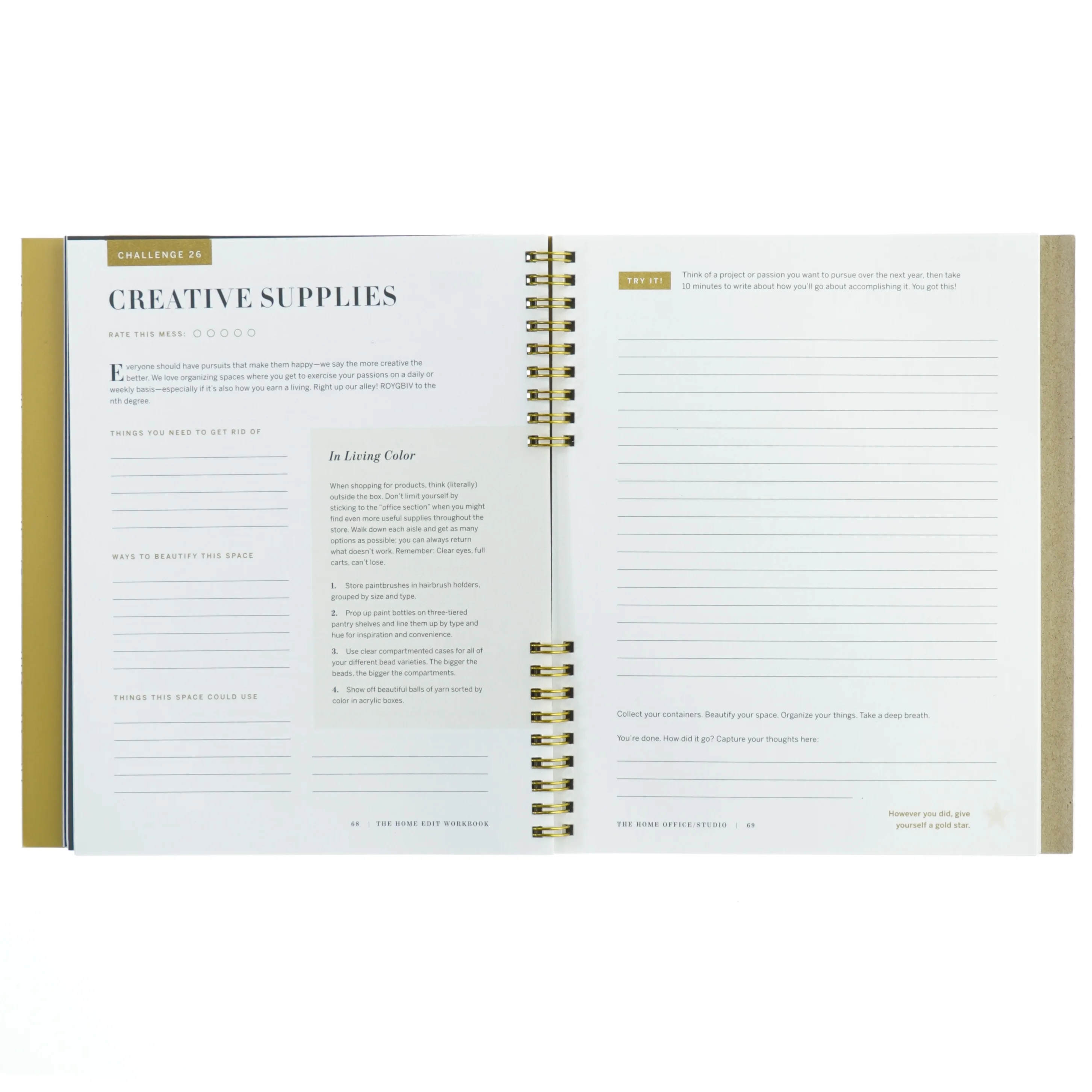 The Home Edit Workbook fra Octopus Books (str. 23 x. 19 cm) (Bog)