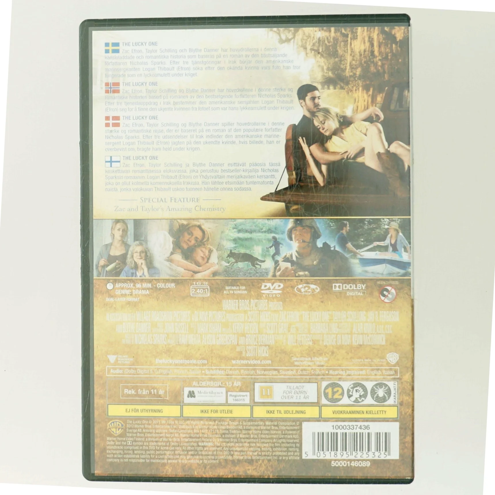 Lucky One med Zac Efron (DVD)