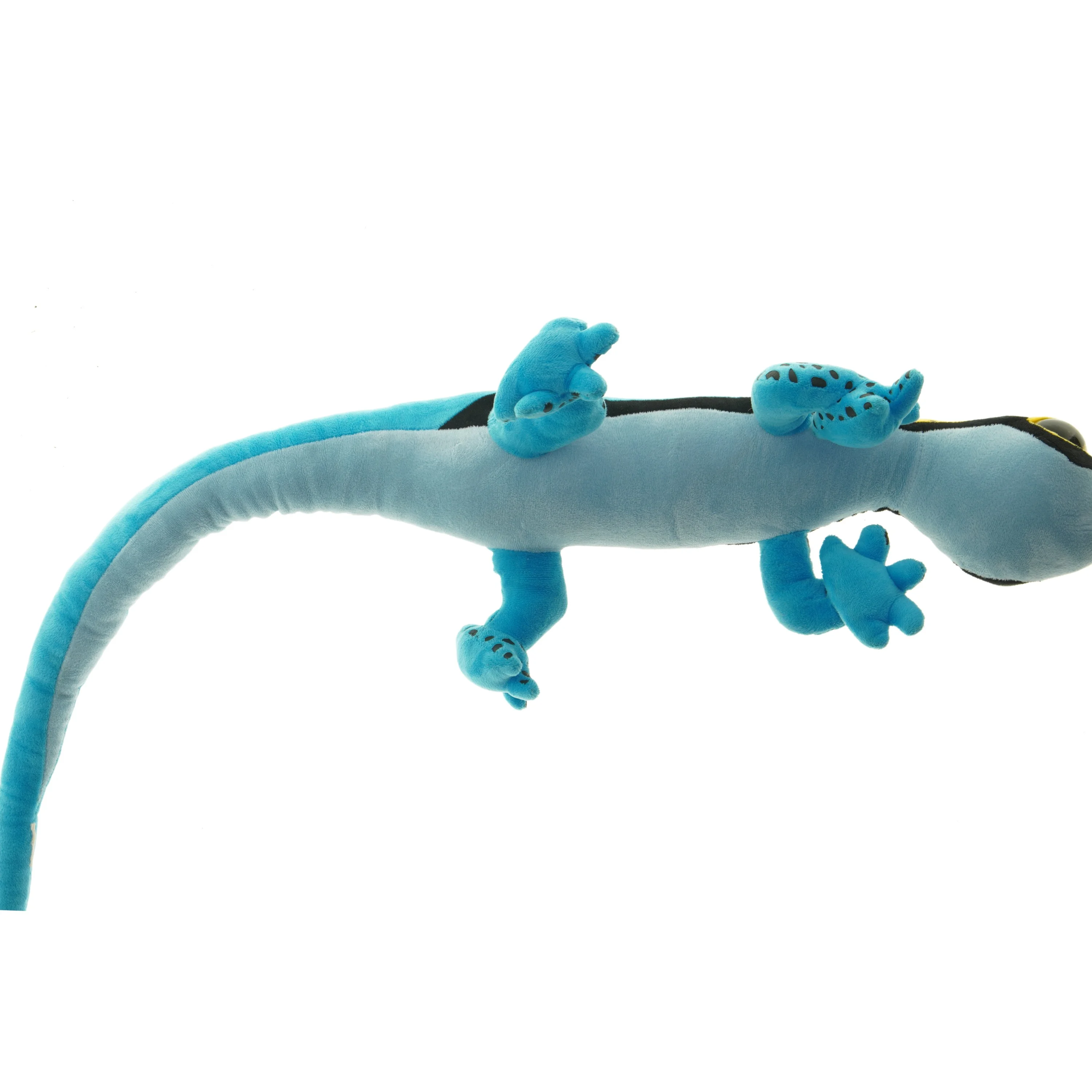 Blåt plyslegetøjs firben (str. 108 cm)