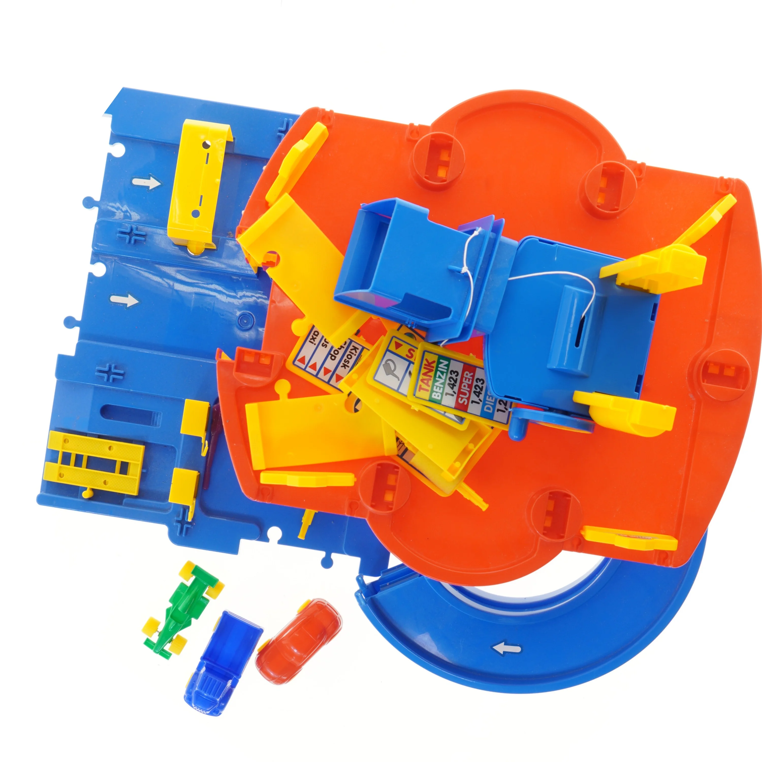 Legetøj bilparkering med biler fra Polesie (str. 55x37 cm)