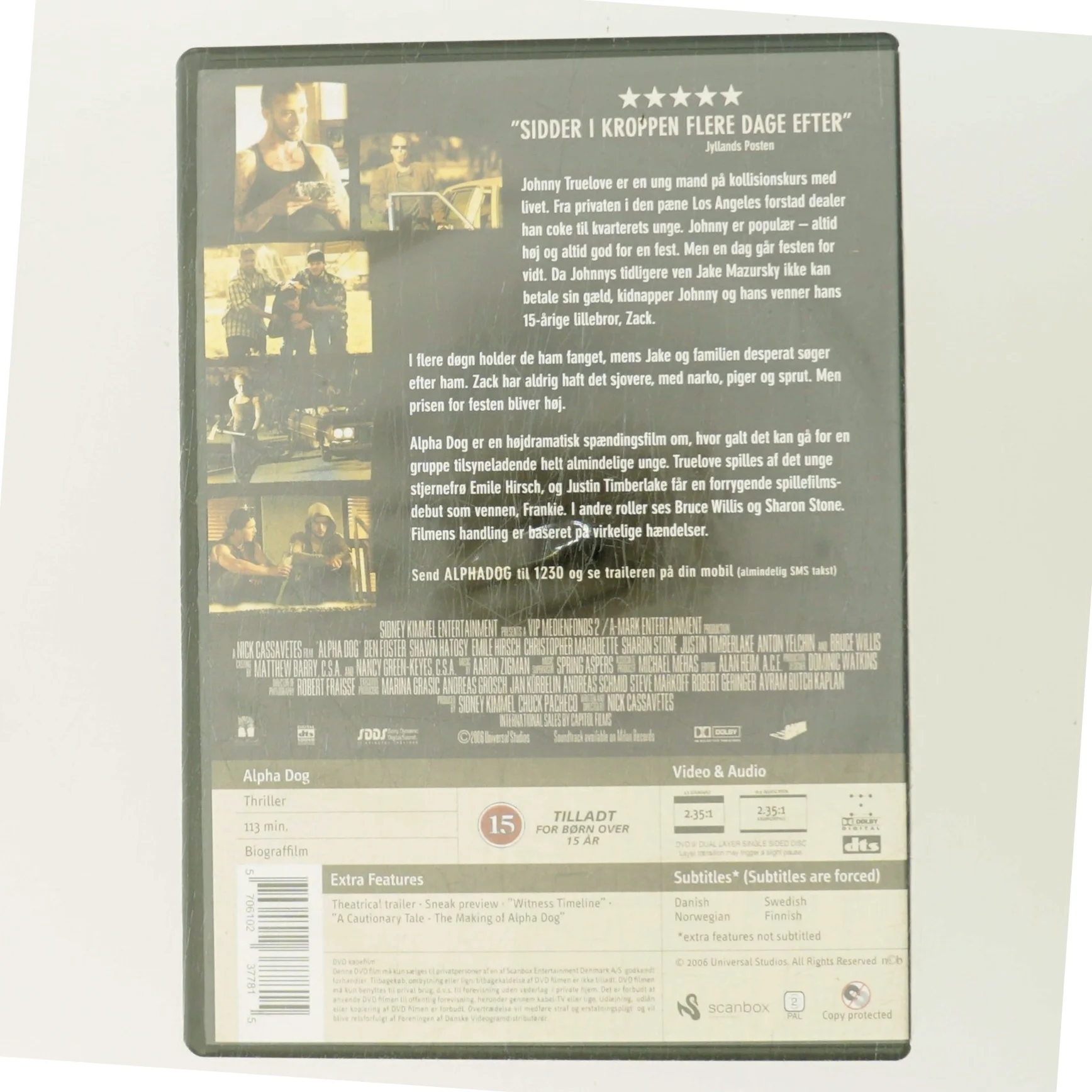 Alpha Dog med Emile Hirsch (DVD)