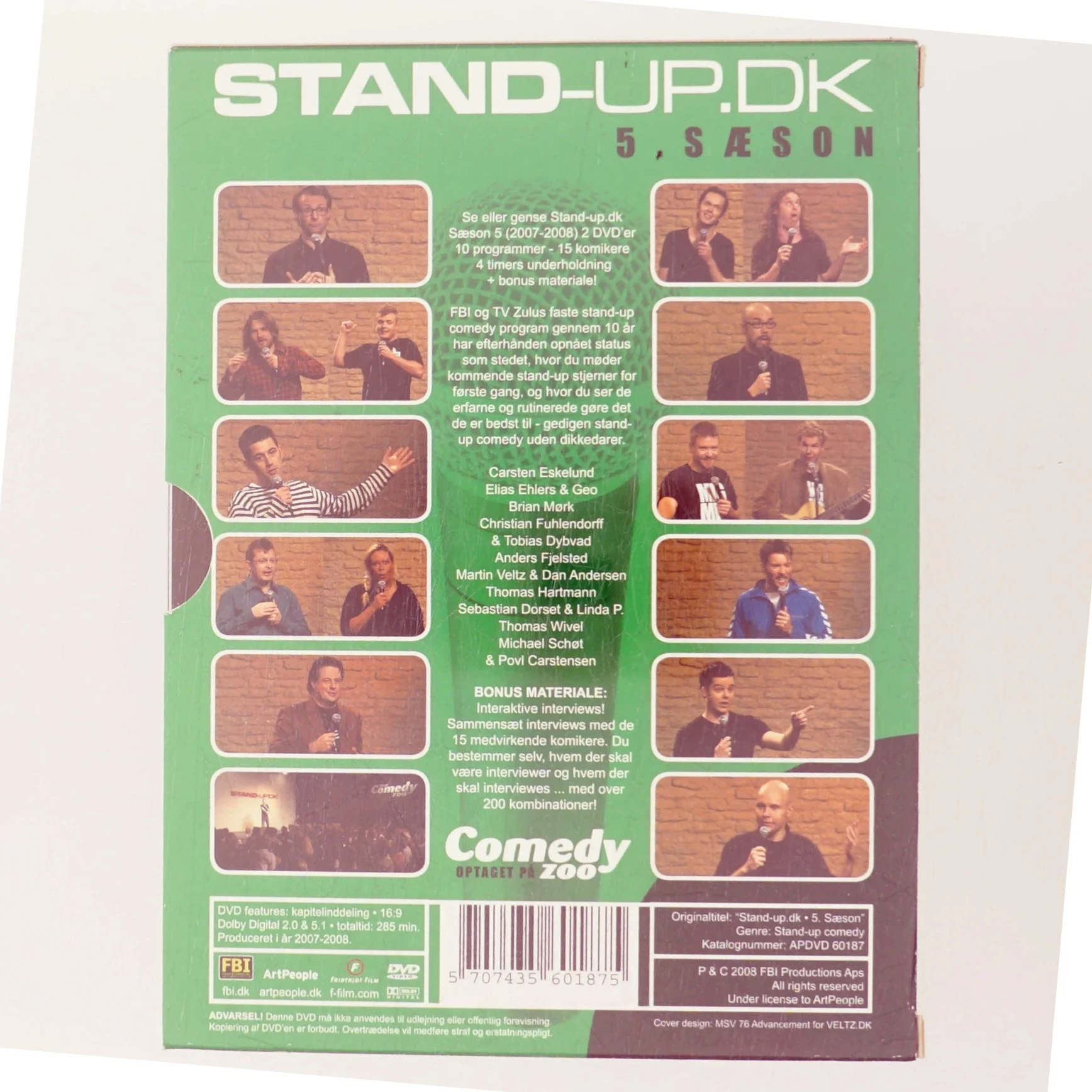 Stand-up.dk 5. sæson med Carsten Eklund (DVD)