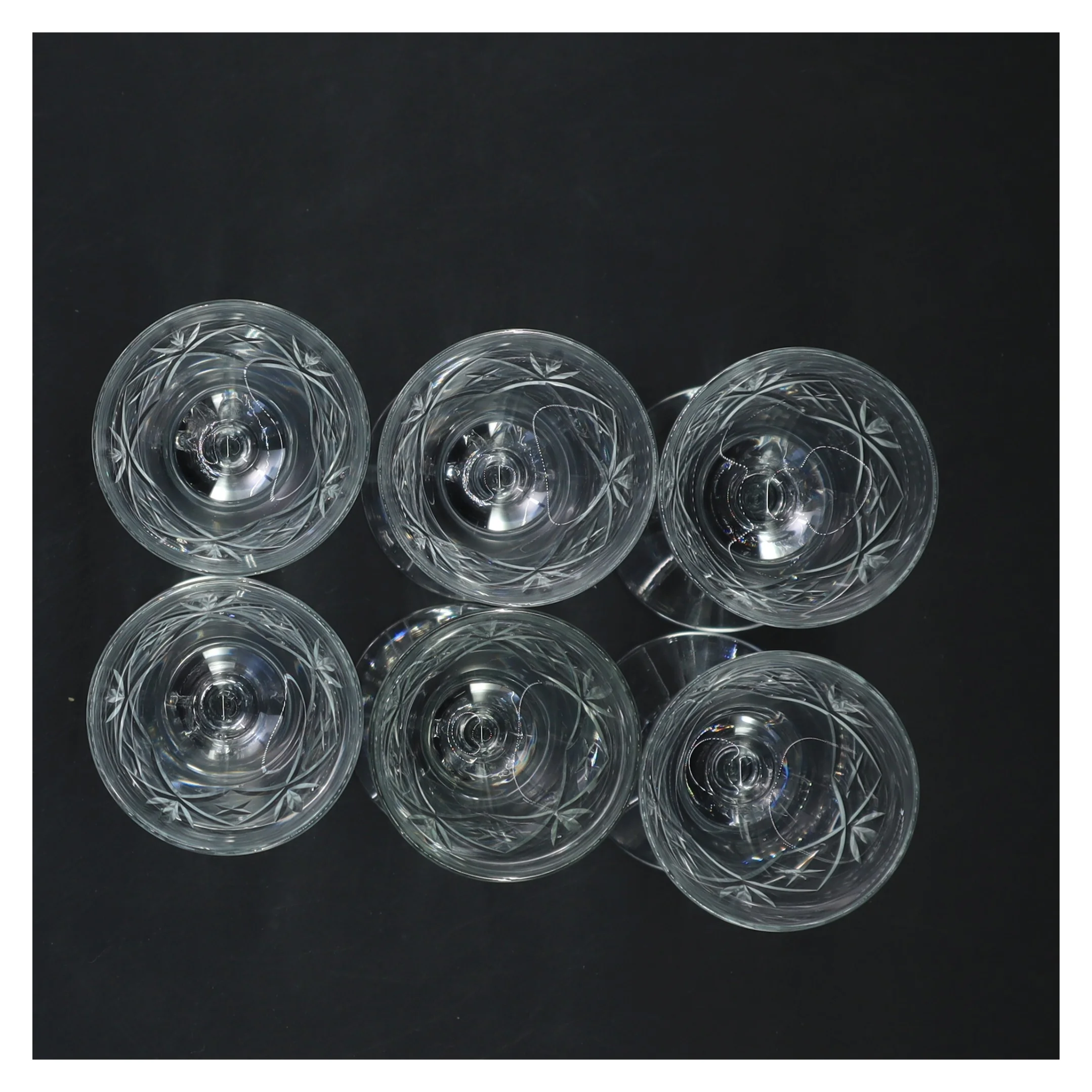 Krystalglas sæt (str. Ø 5,5x12,5 cm)