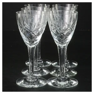 Krystalglas sæt (str. Ø 5,5x12,5 cm)