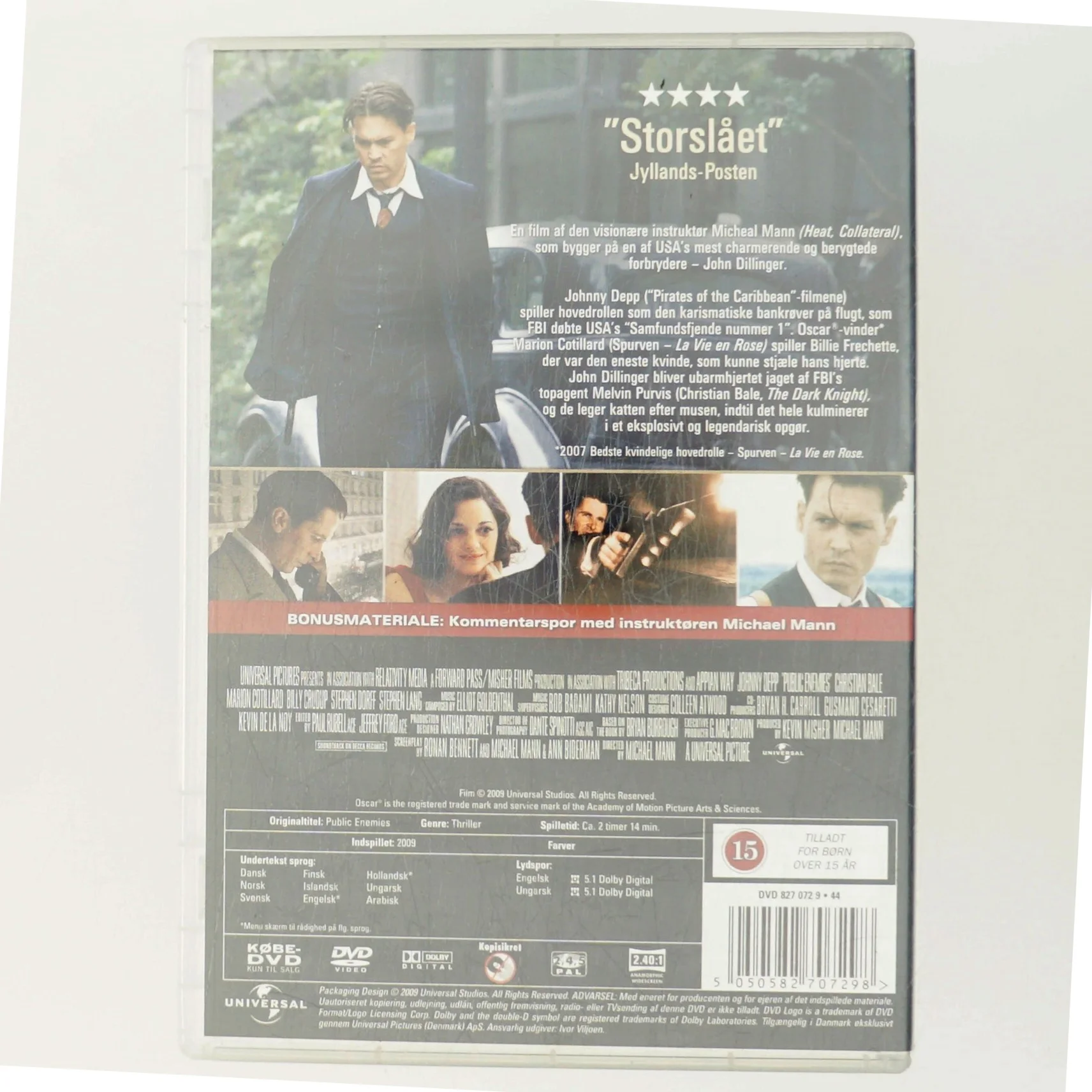 Public Enemies med Johnny Depp (DVD)