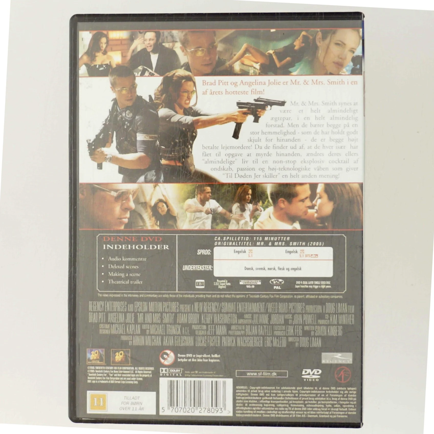 Mr. & Mrs. Smith med Brad Pitt (DVD)