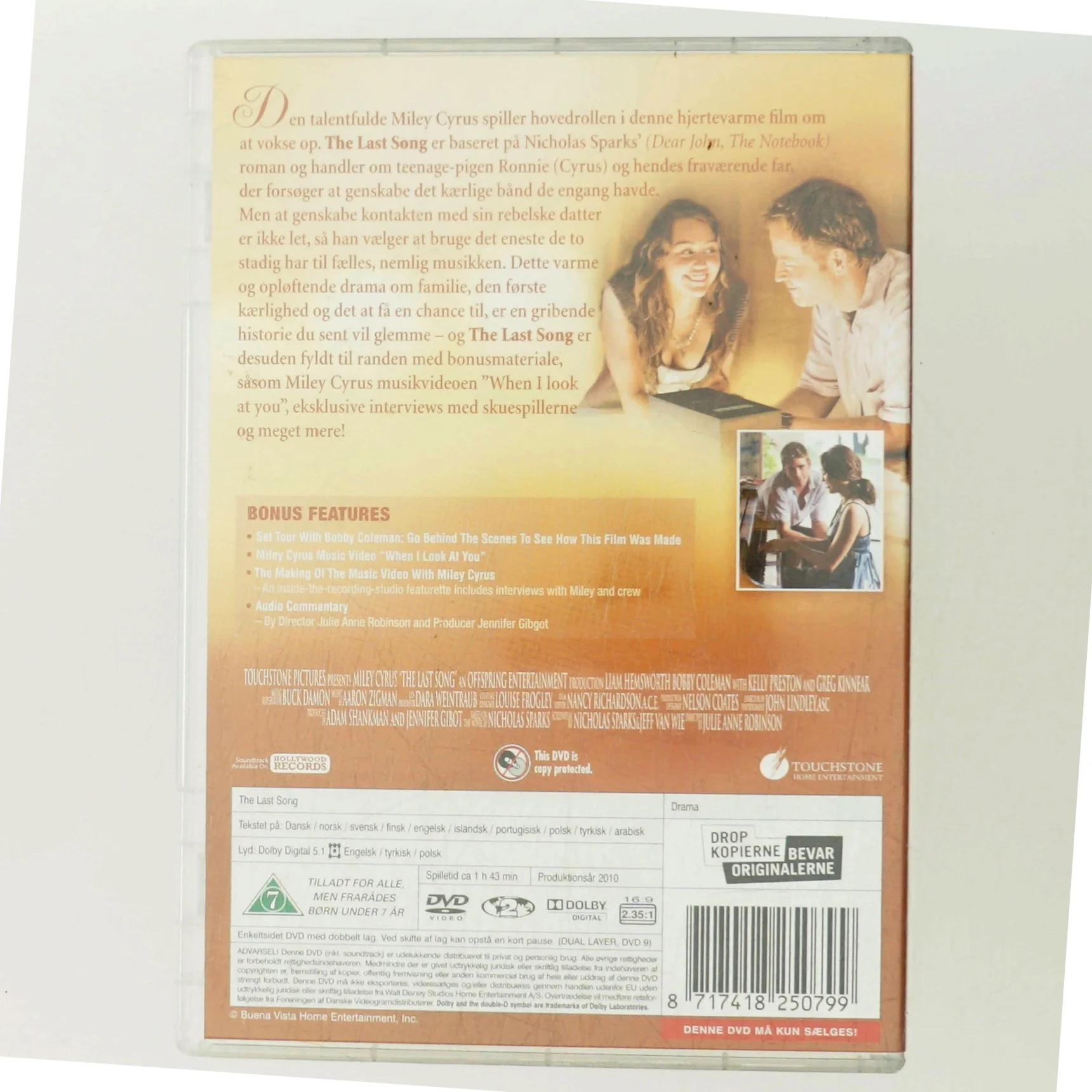 last song med Miley Cyrus (DVD)