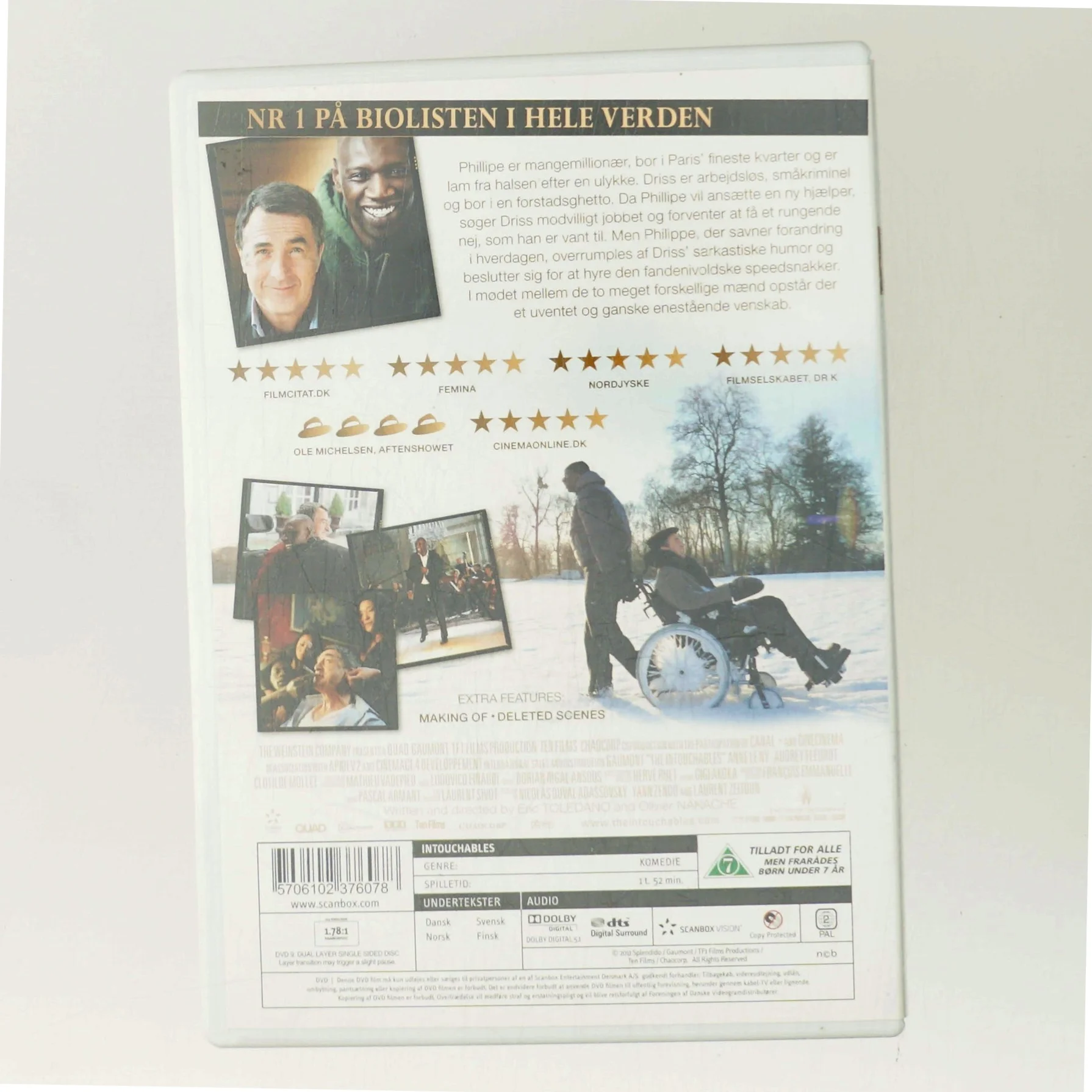 De Urørlige med François Cluzet (DVD)