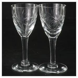 Krystal vinglas sæt (str. Ø 5x11,6 cm)