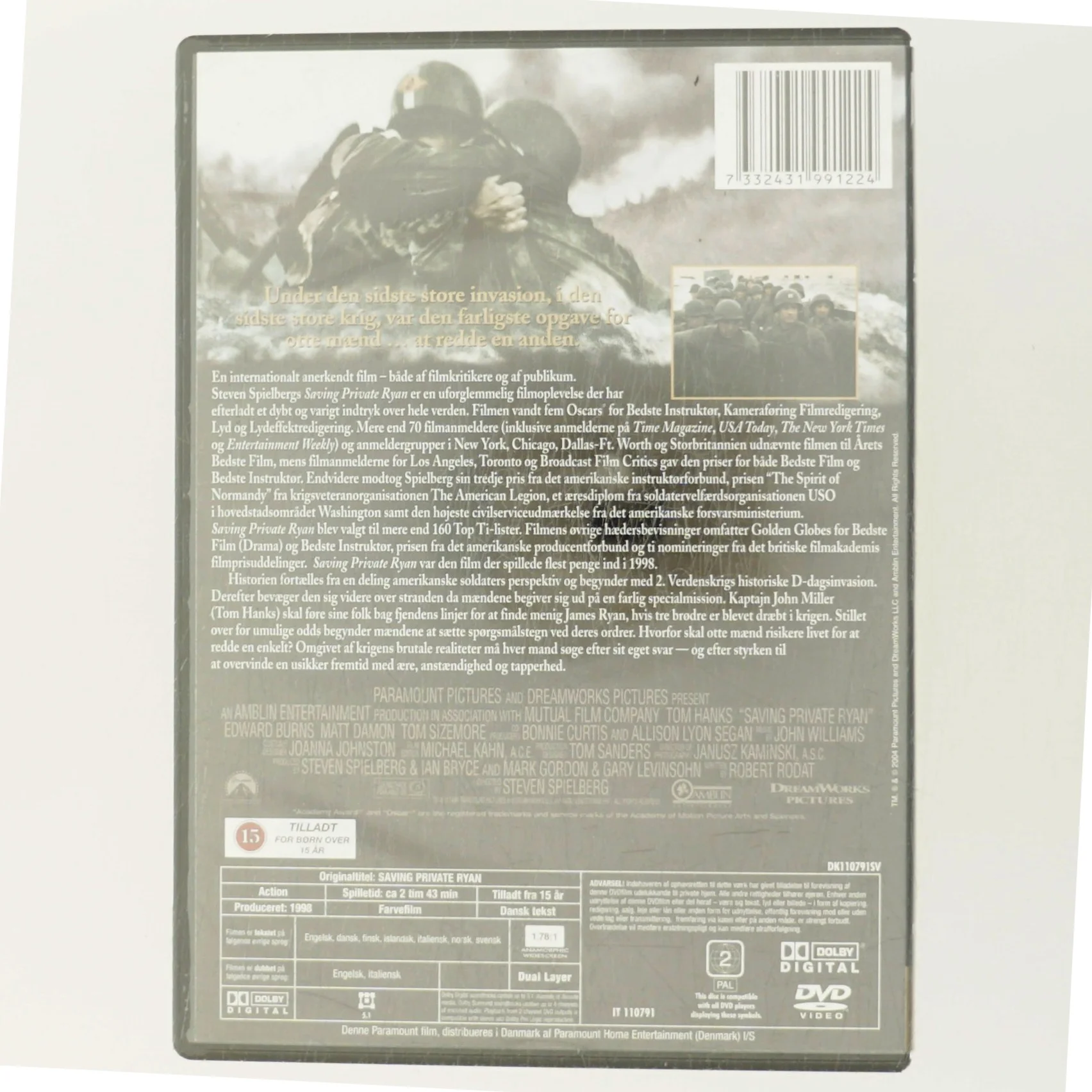 Saving Private Ryan                            <span class="label label-blank pull-right">60th Anniversary edition</span> med Tom Hanks (DVD)