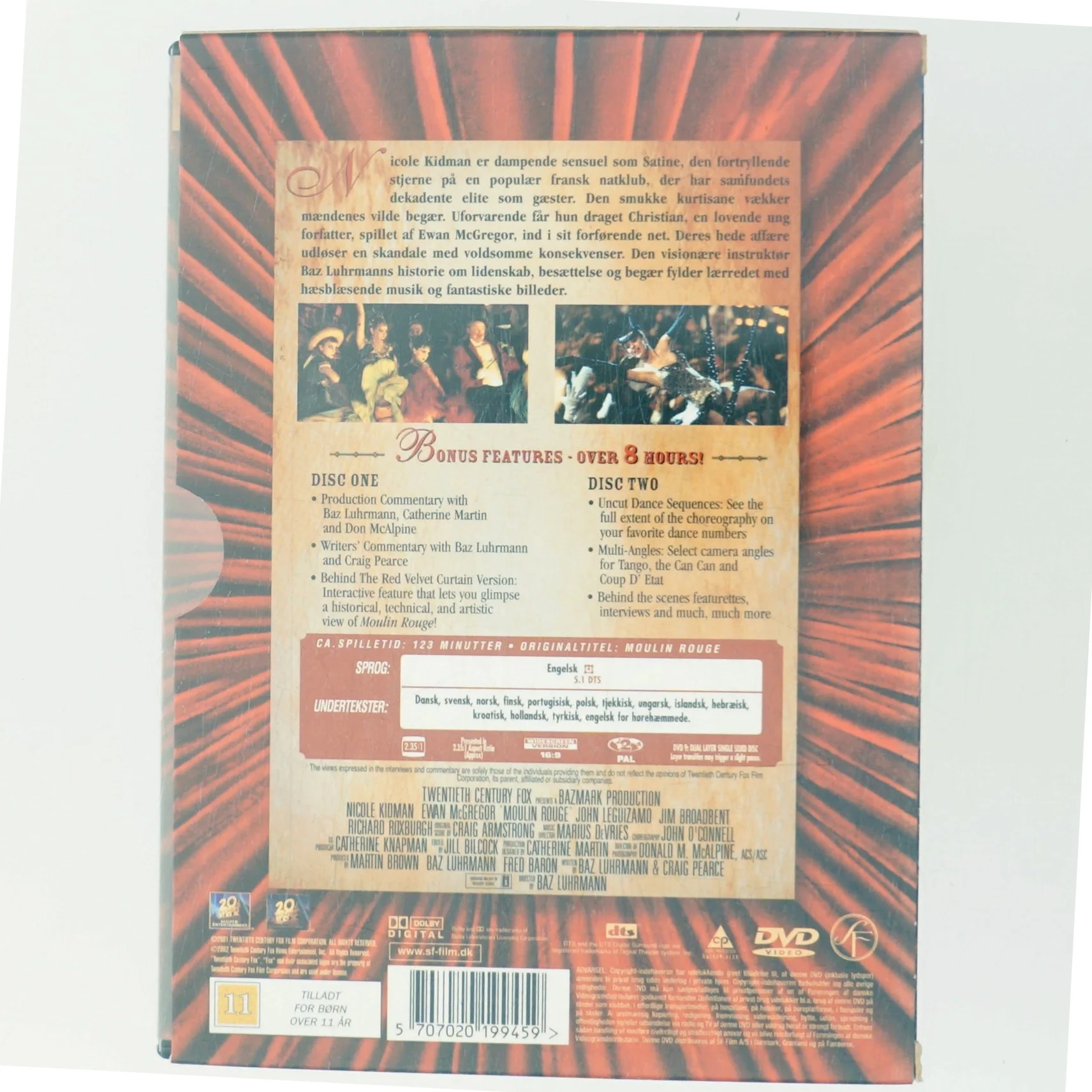 Moulin Rouge med Nicole Kidman (DVD)