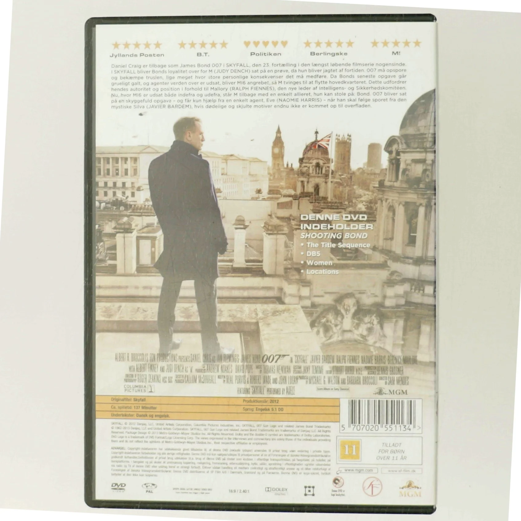 Skyfall med Daniel Craig (DVD)