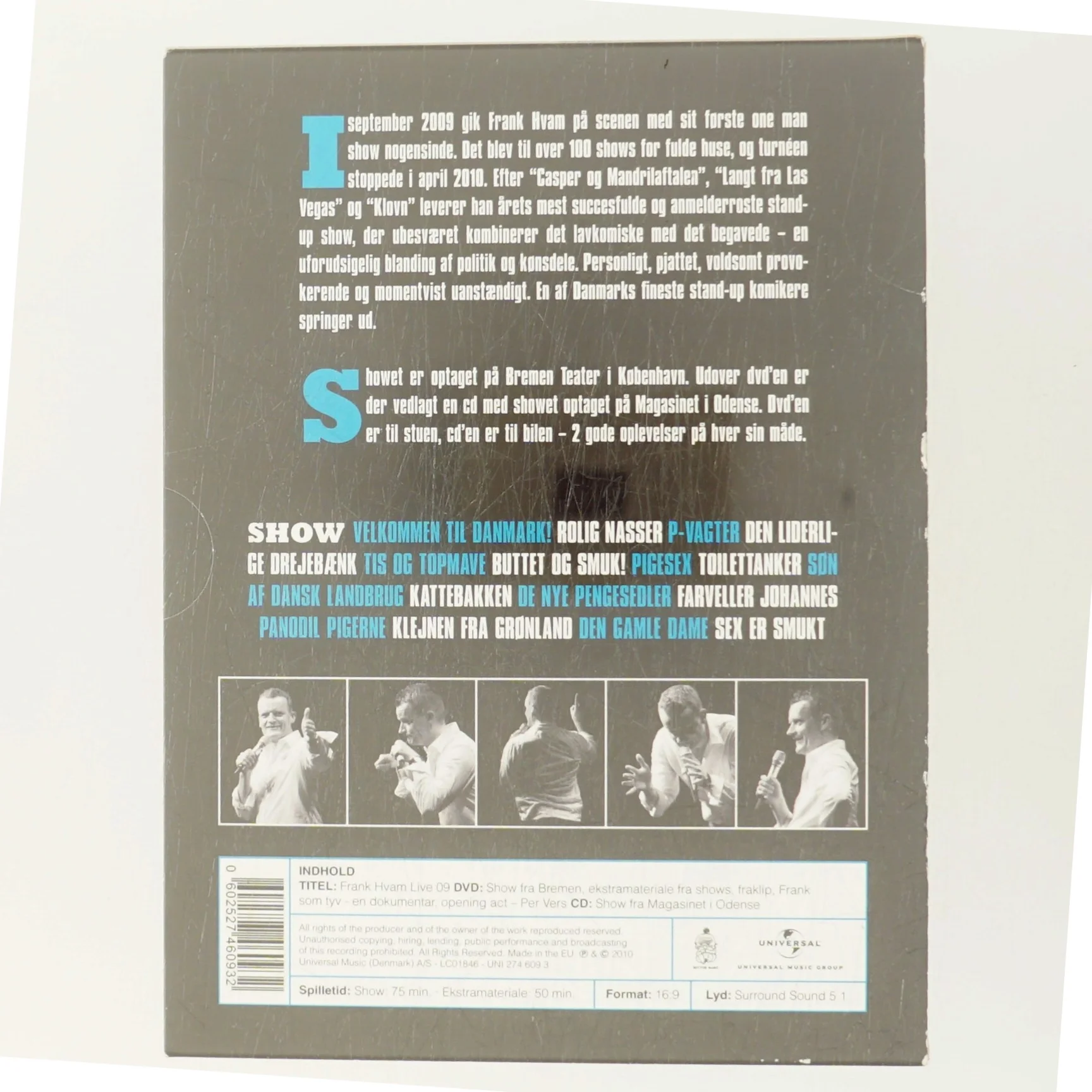 Live 09, Frank Hvam med Frank Hvam (DVD)