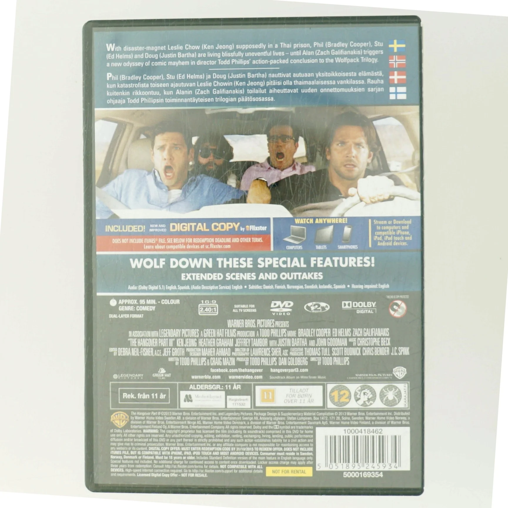 Hangover Part III med Bradley Cooper (DVD)