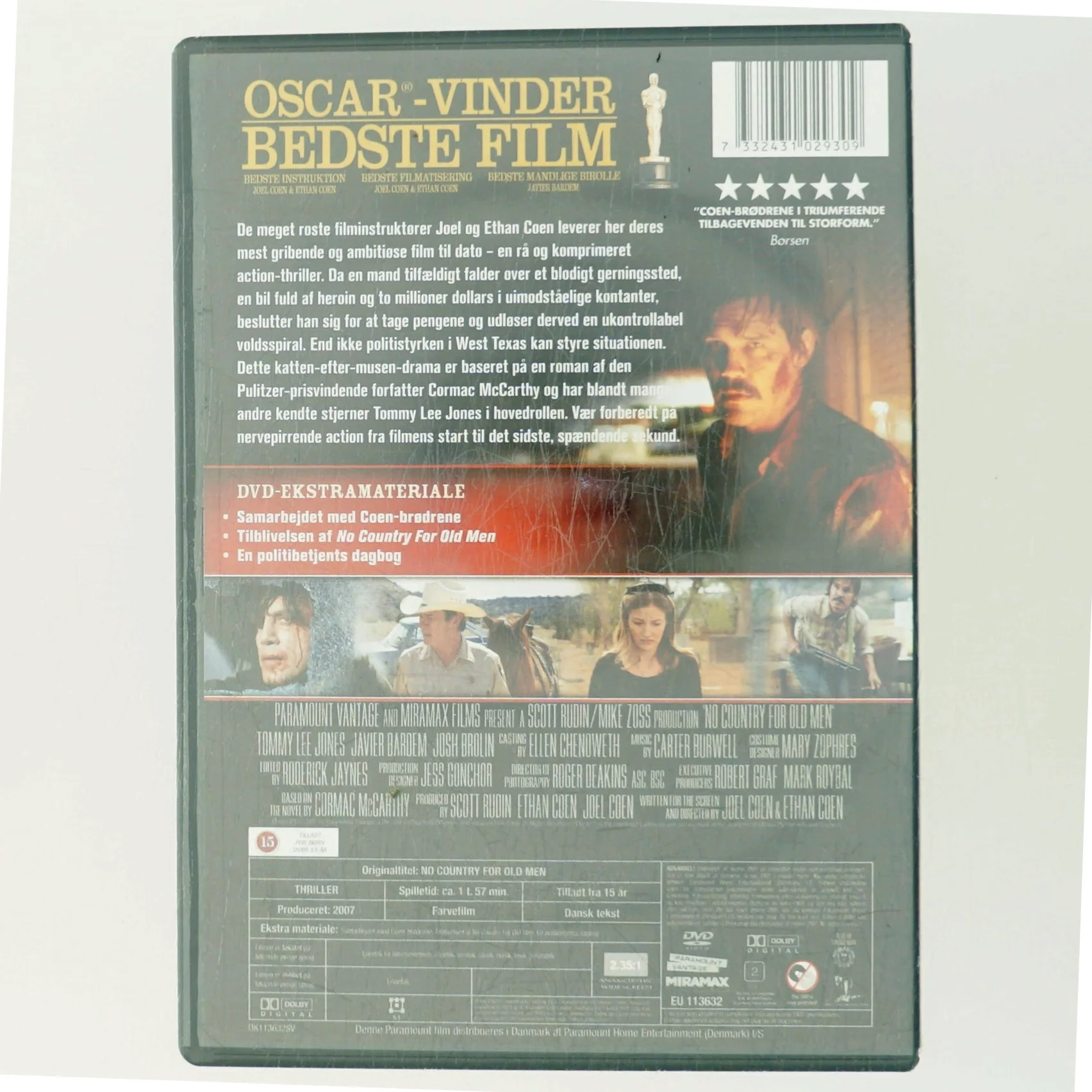 No Country for Old men med Tommy Lee Jones (DVD)