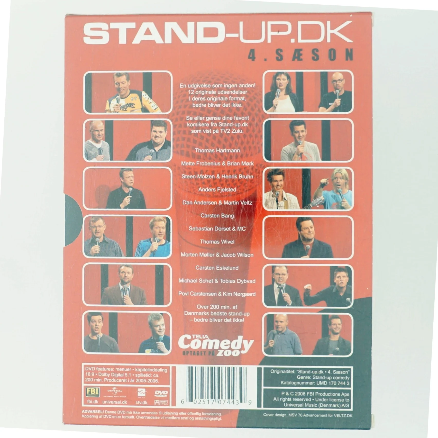Stand-up.dk - 4. sæson [DVD] med Thomas Hartmann (DVD)