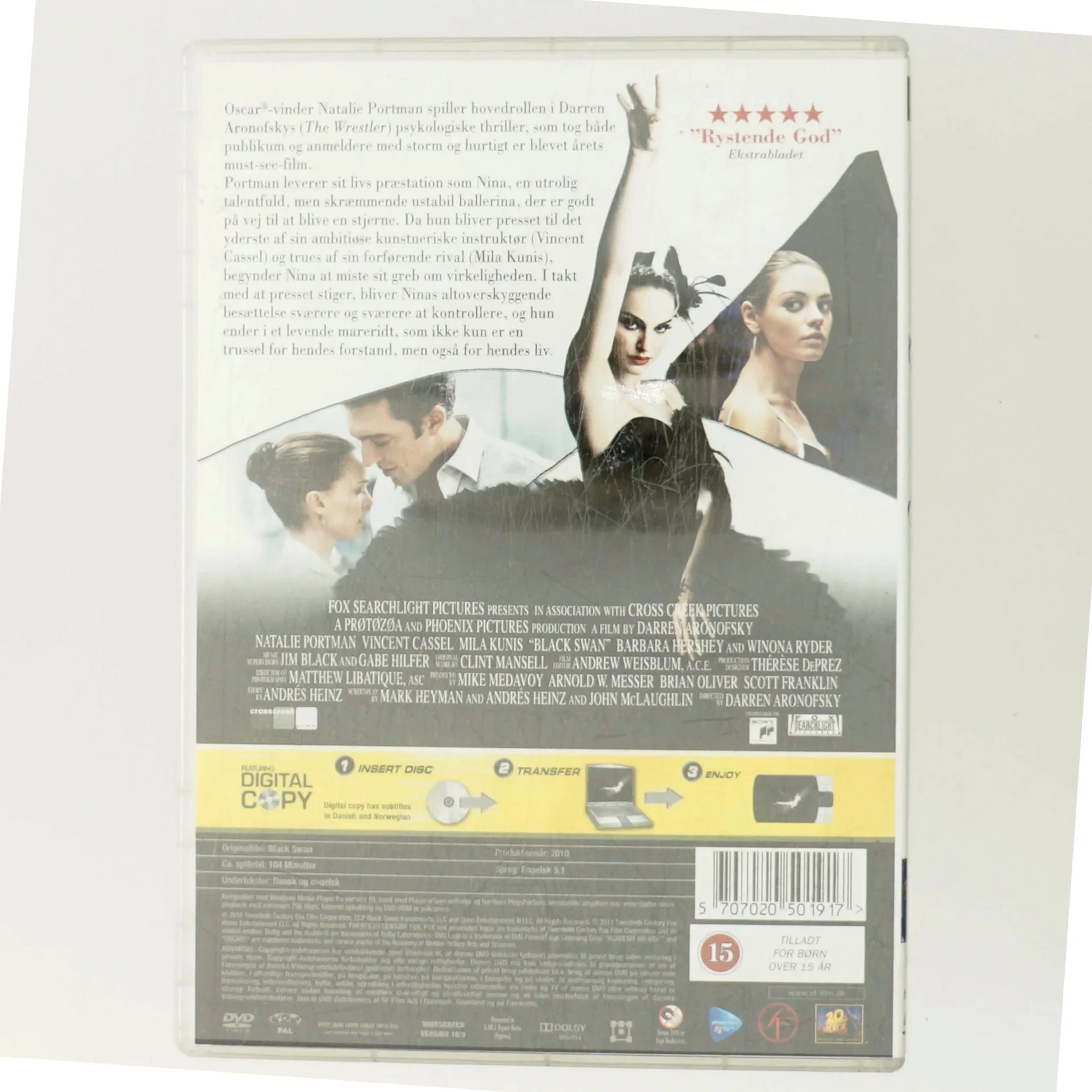 Black swan med Natalie Portman (DVD)