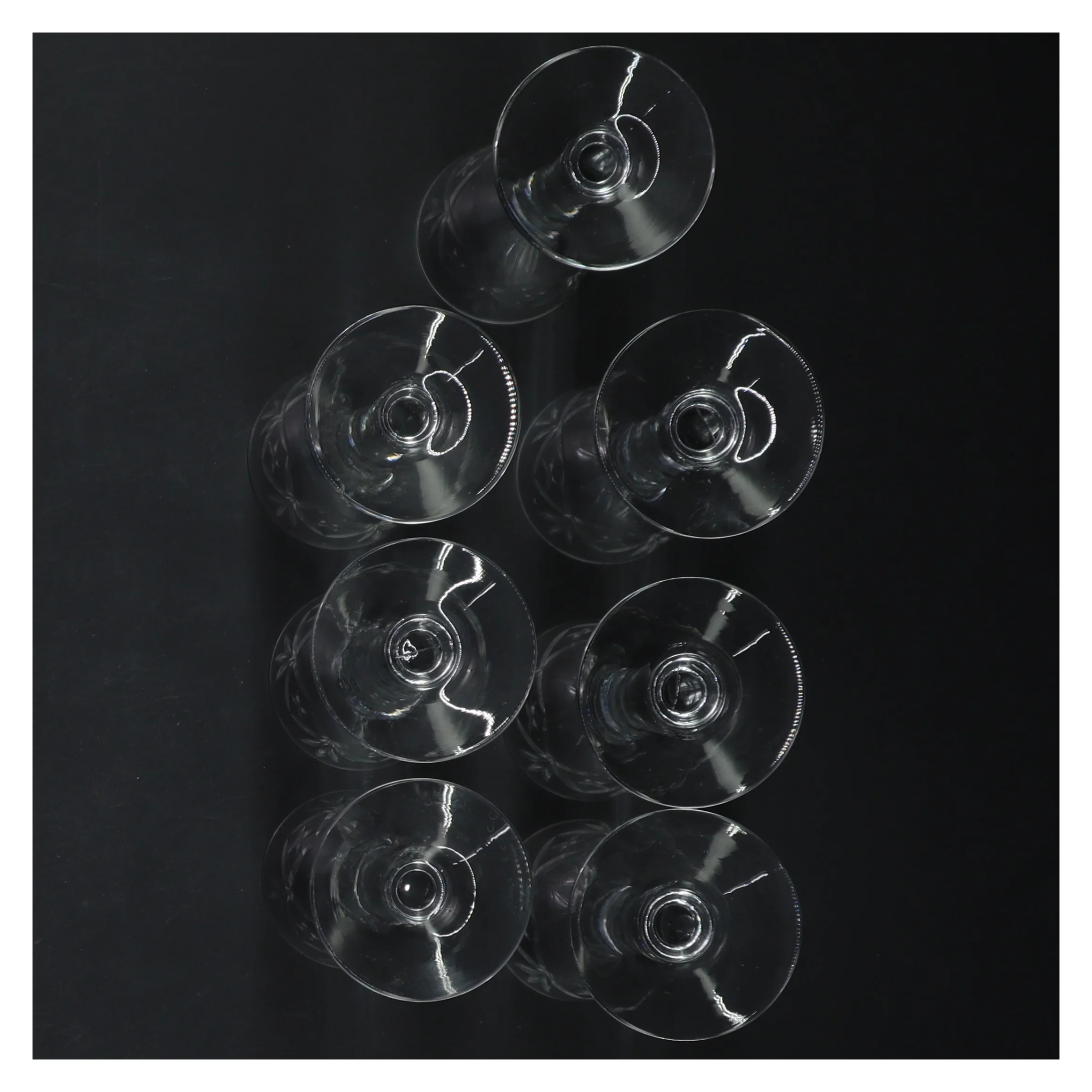 Krystalglas, 7 stykker (str. 11 cm, 7 styk cm)