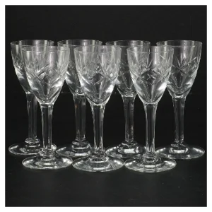 Krystalglas, 7 stykker (str. 11 cm, 7 styk cm)