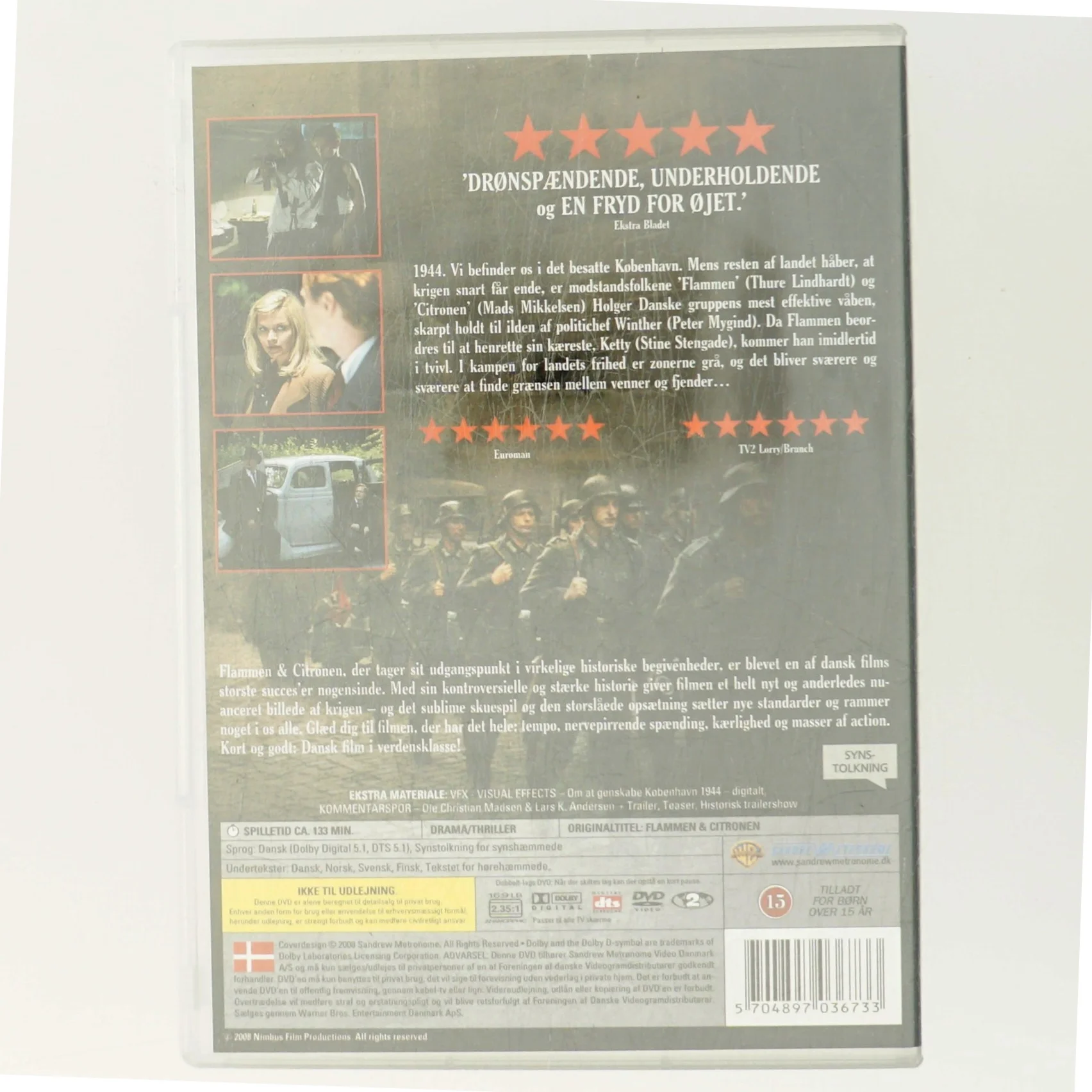 Flammen & Citronen med Mads Mikkelsen (DVD)