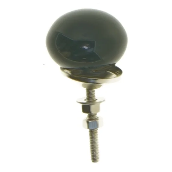 Sort møbelknop (str. Ø 3,5 cm)