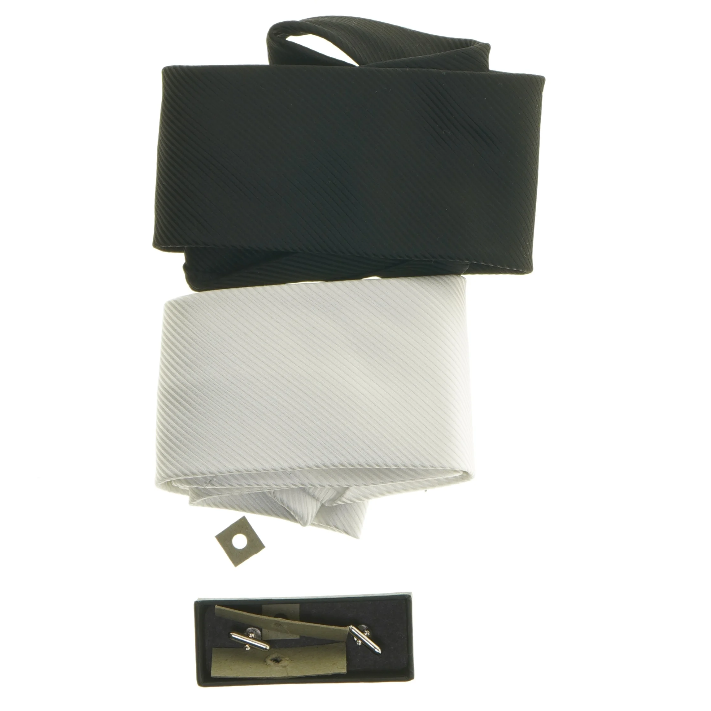 Sæt med slips og manchetknapper (str. 152 cm)